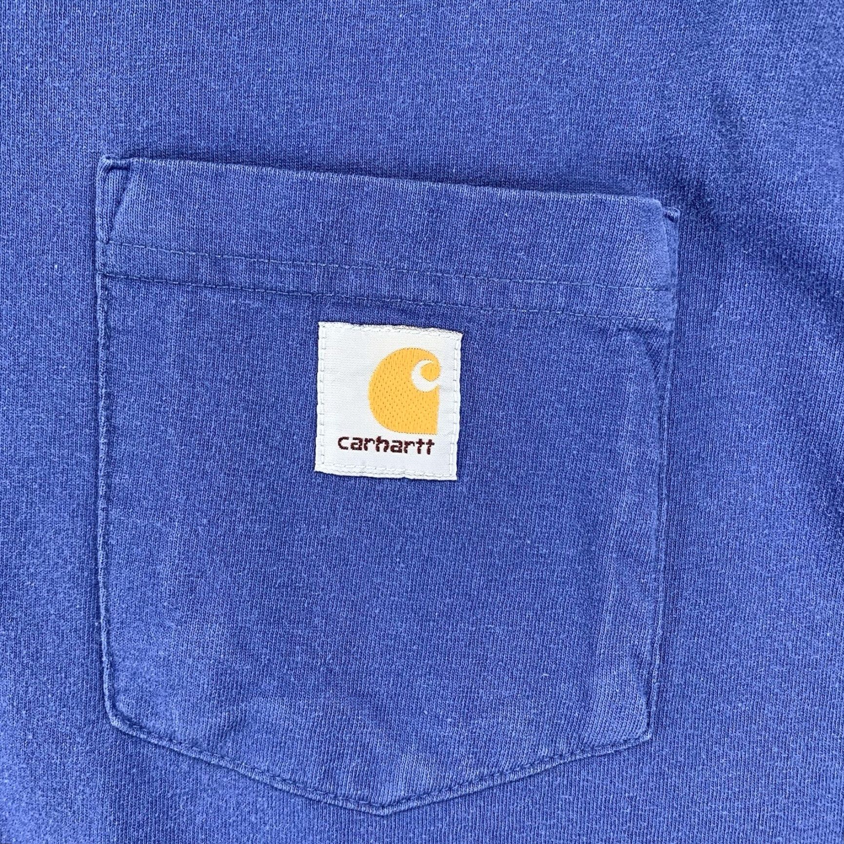 Carhartt VINTAGE Carhartt T Shirt Blue Short Sleeve Pocket All Cotton 2009 Mens M Crew Neck Heavyweight Logo Pocket Regular Fit Men’s T-Shirt Size US M / EU 48-50 / 2 - 4 Thumbnail