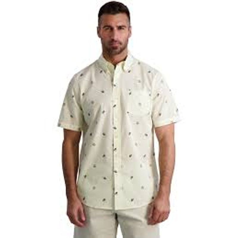 Chaps Chaps Yellow Patterned Button Collar Easy Care Size M NWT Size US M / EU 48-50 / 2 - 8 Thumbnail