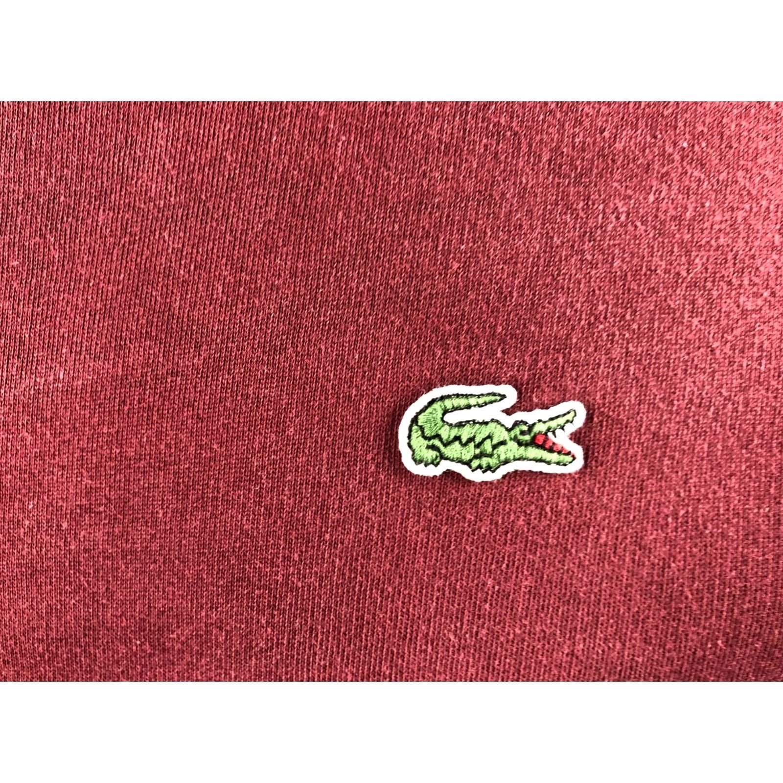Lacoste Lacoste Sport Sweatshirt Men XL Burgundy Cotton Jersey Logo Embroidered Crew Neck Pullover Regular Size XL Vacation Classic Style Size US XL / EU 56 / 4 - 6 Thumbnail