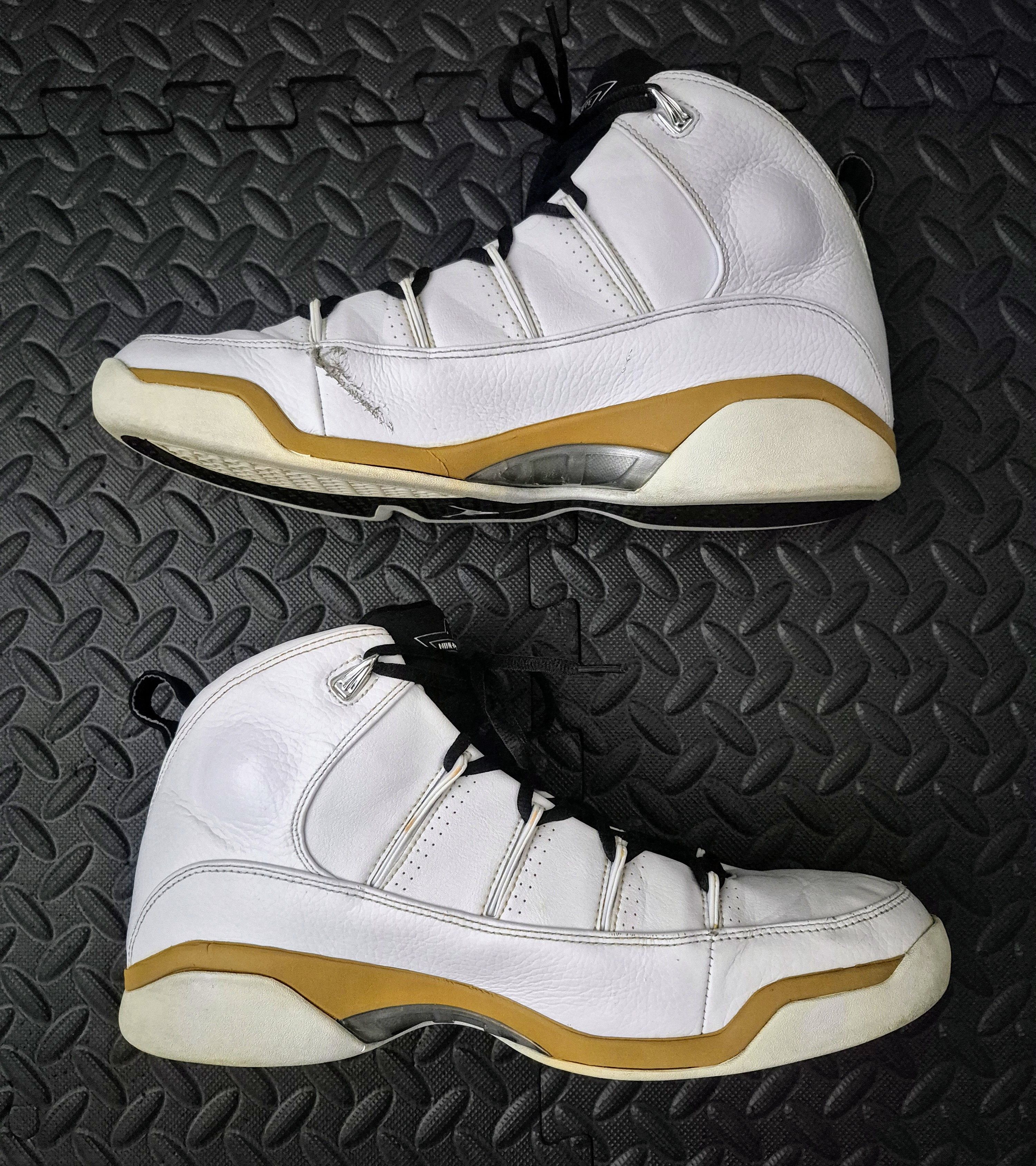 Jordan Brand Size 12M - Jordan 9.5 Team 'White Miners Gold' (314308-111) Size US 12 / EU 45 - 2 Thumbnail