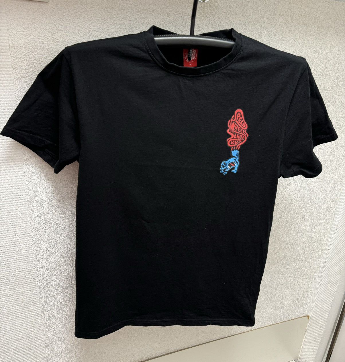 Santa Cruz Skateboards Santa Ceus wheels speed logo black t-shirt sk8 skateboarding Size US M / EU 48-50 / 2 - 2 Thumbnail