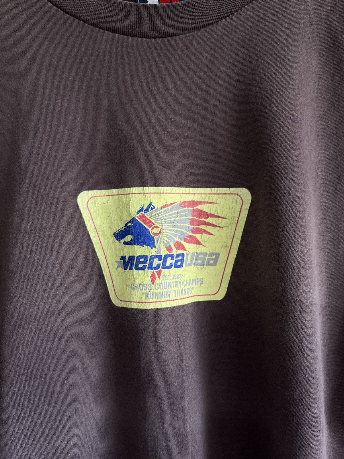 Mecca × Vintage Vintage Mecca USA Long Sleeve Tee Shirt Size US L / EU 52-54 / 3 - 3 Thumbnail