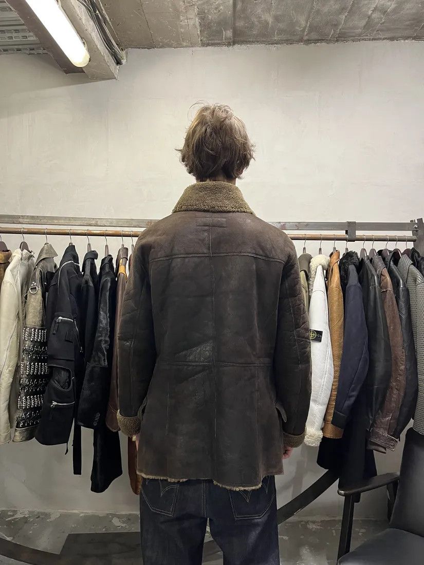 Dolce & Gabbana × Vintage AW2002 Dolce & Gabbana Shearling Brown Elevated Leather Jacket Size US M / EU 48-50 / 2 - 4 Thumbnail