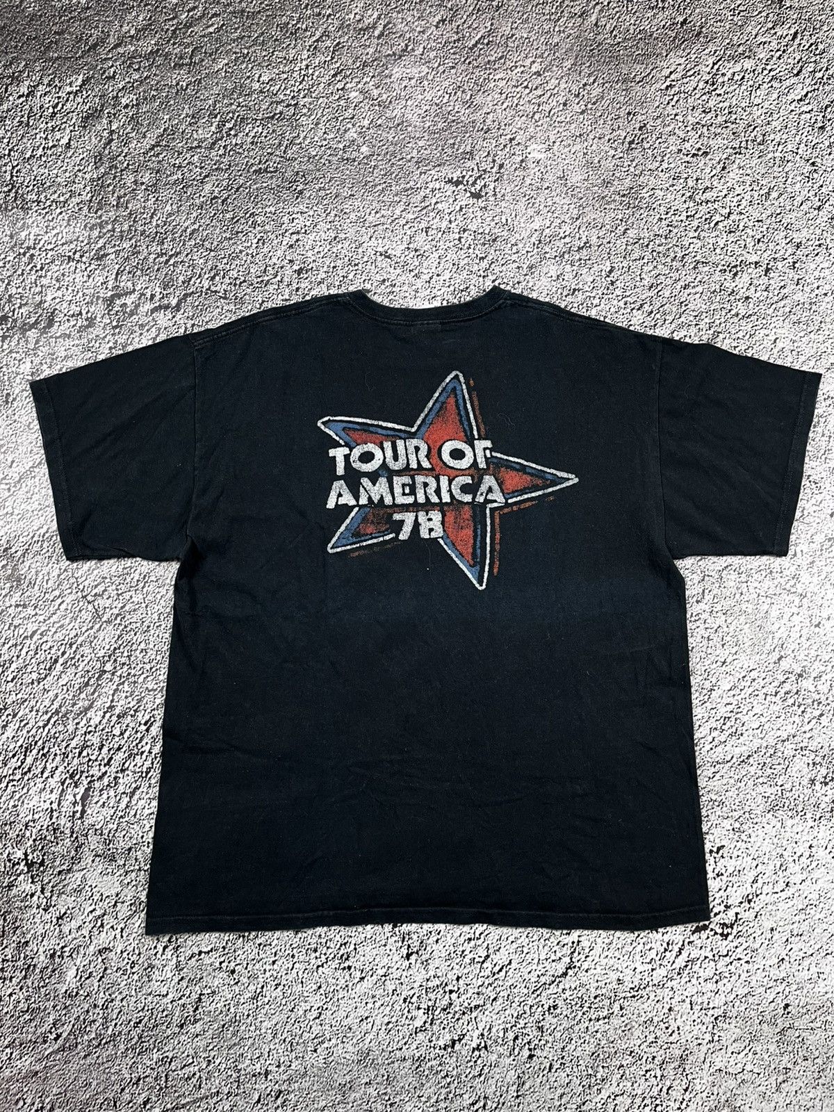 Band Tees Vintage Rolling Stones Tour Of America Faded Big Logo shirt Size US XL / EU 56 / 4 - 8 Thumbnail