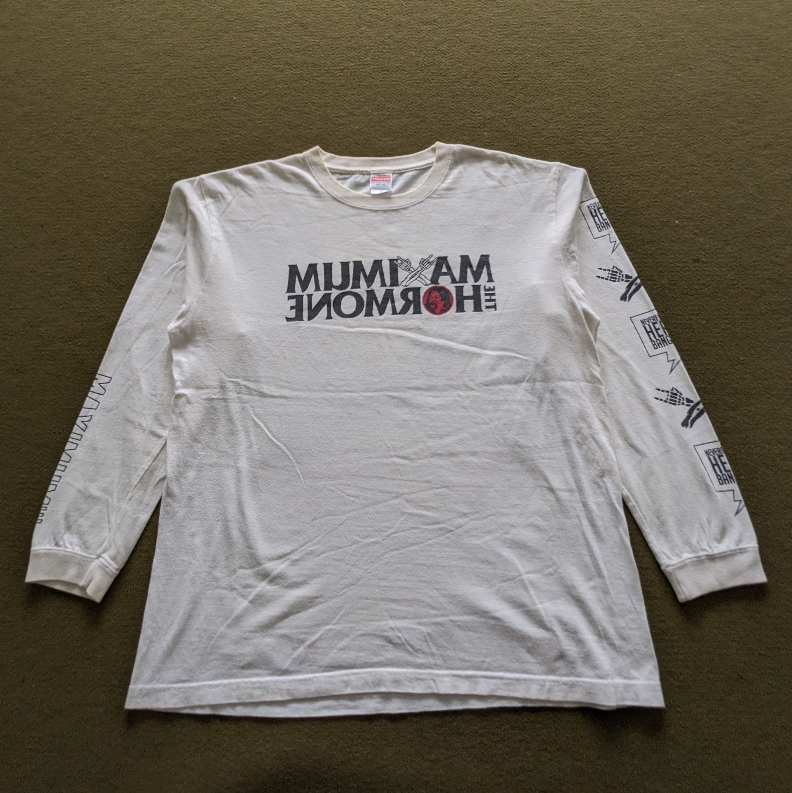 Band Tees Vintage MAXIMUM THE HORMON Japanese Brand Long T-shirt Size US XL / EU 56 / 4 - 2 Thumbnail