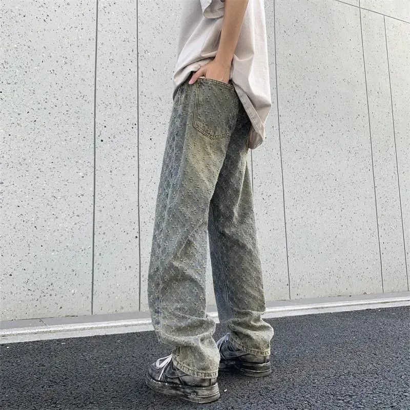 Japanese Brand Retro hip-hop loose straight leg micro flared jeans Size US 32 / EU 48 - 3 Thumbnail