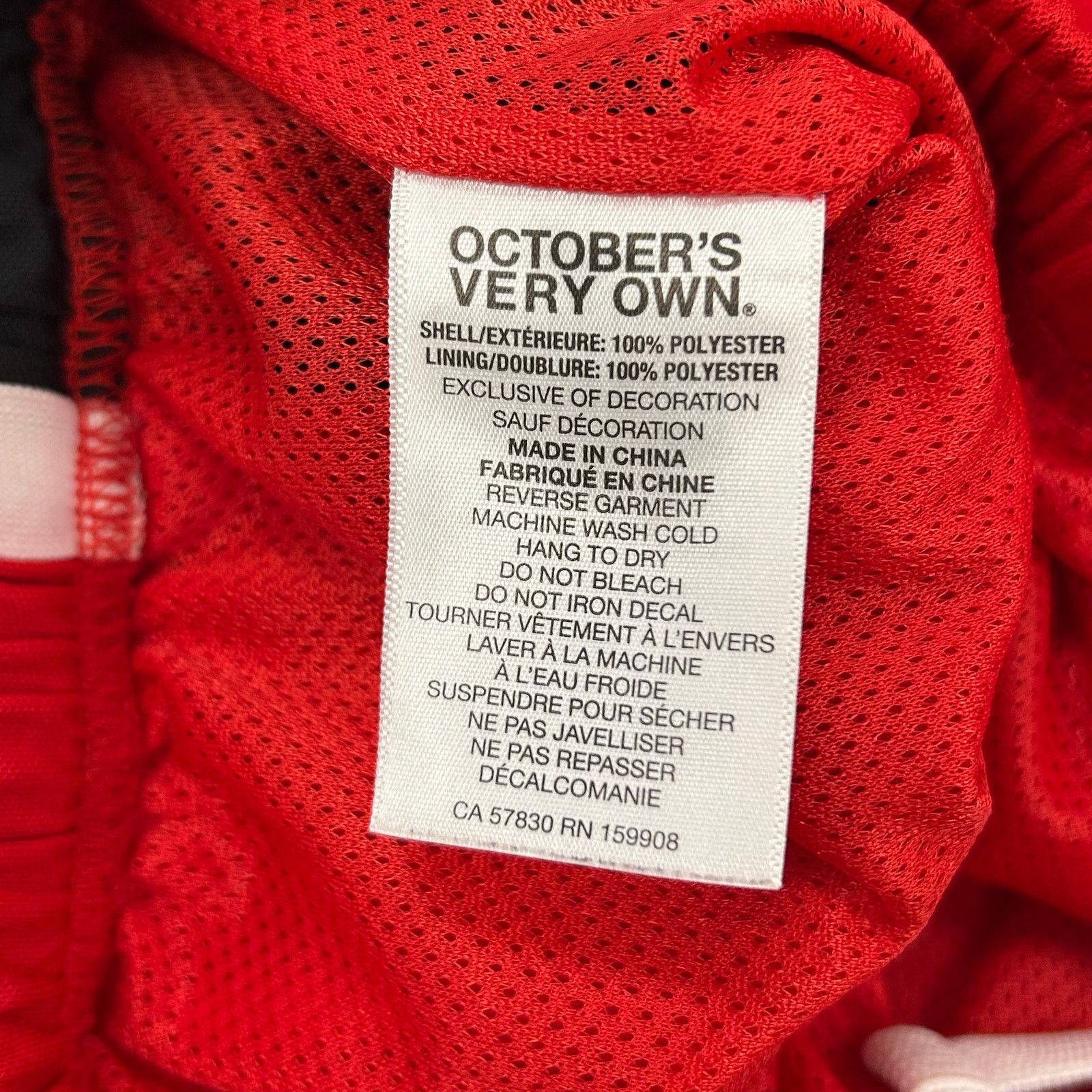 October's Very Own SS21 OVO Arch Basketball Shorts Red size Medium M B2 Size US 30 / EU 46 - 6 Thumbnail