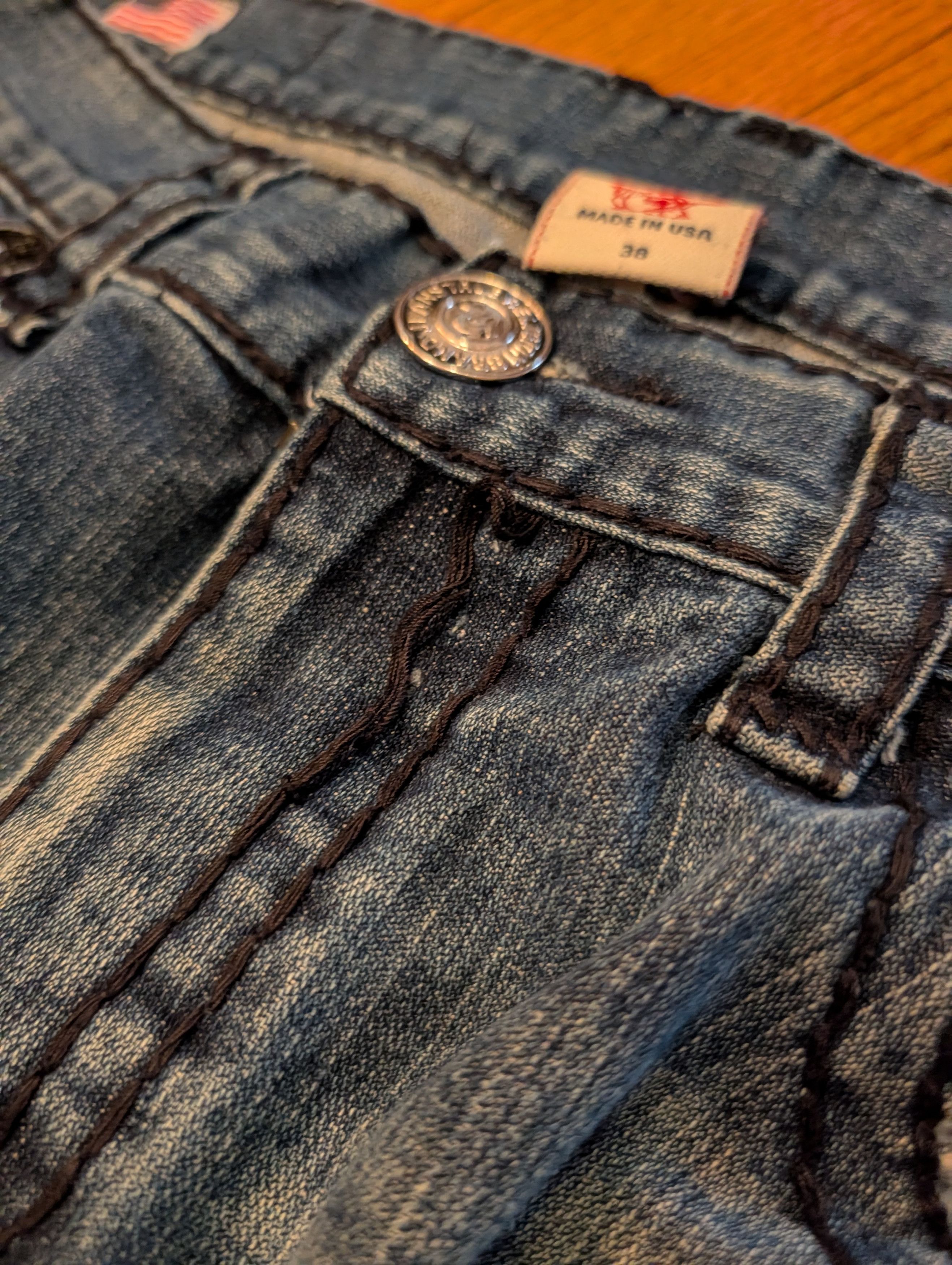 True Religion True Religion Ricky Super T Jeans Made in USA Triple Stitch Size US 38 / EU 54 - 11 Thumbnail