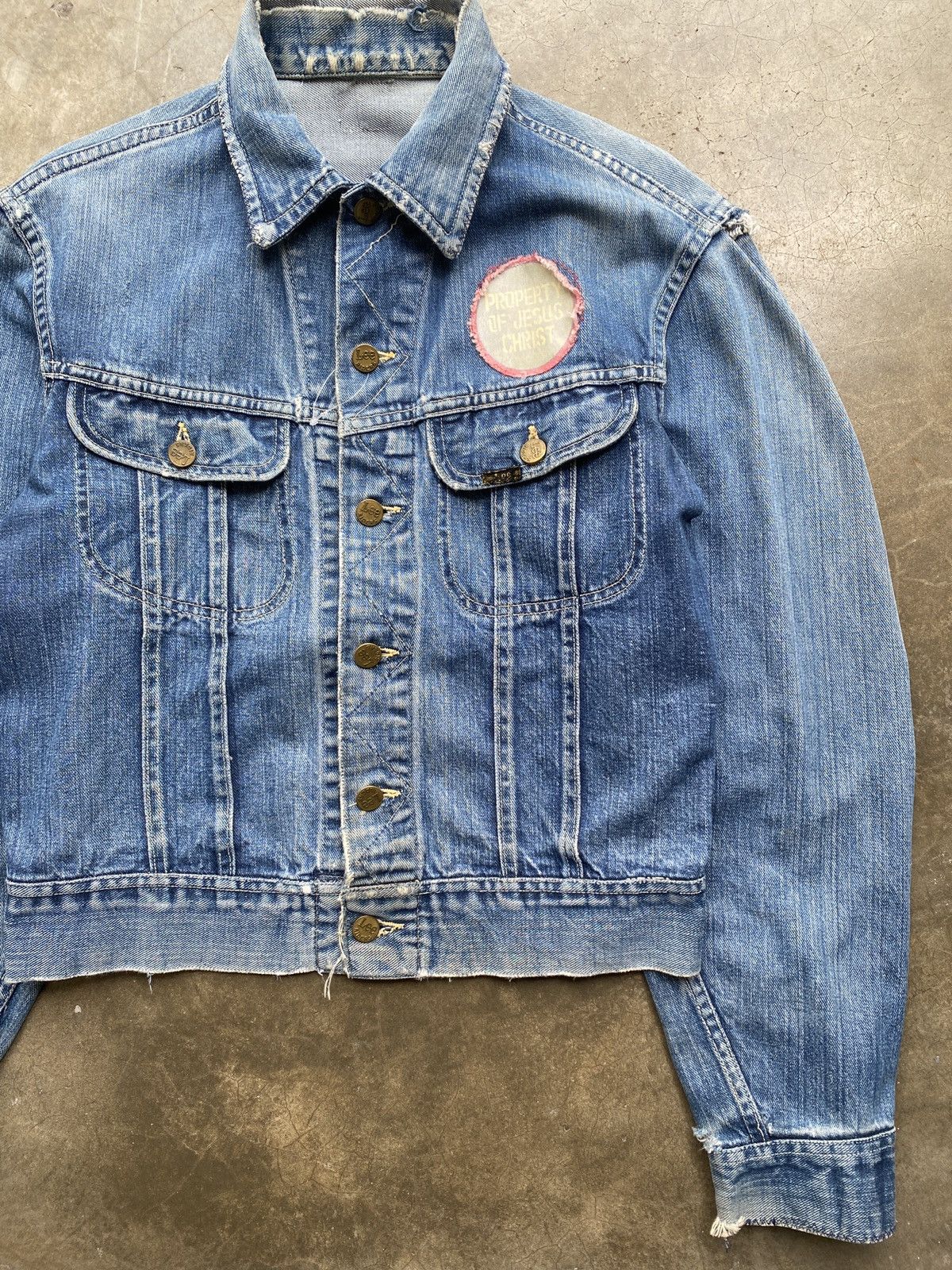 Lee RARE True Vintage 1950s Lee Rider 101J Denim Jacket Size US S / EU 44-46 / 1 - 3 Thumbnail