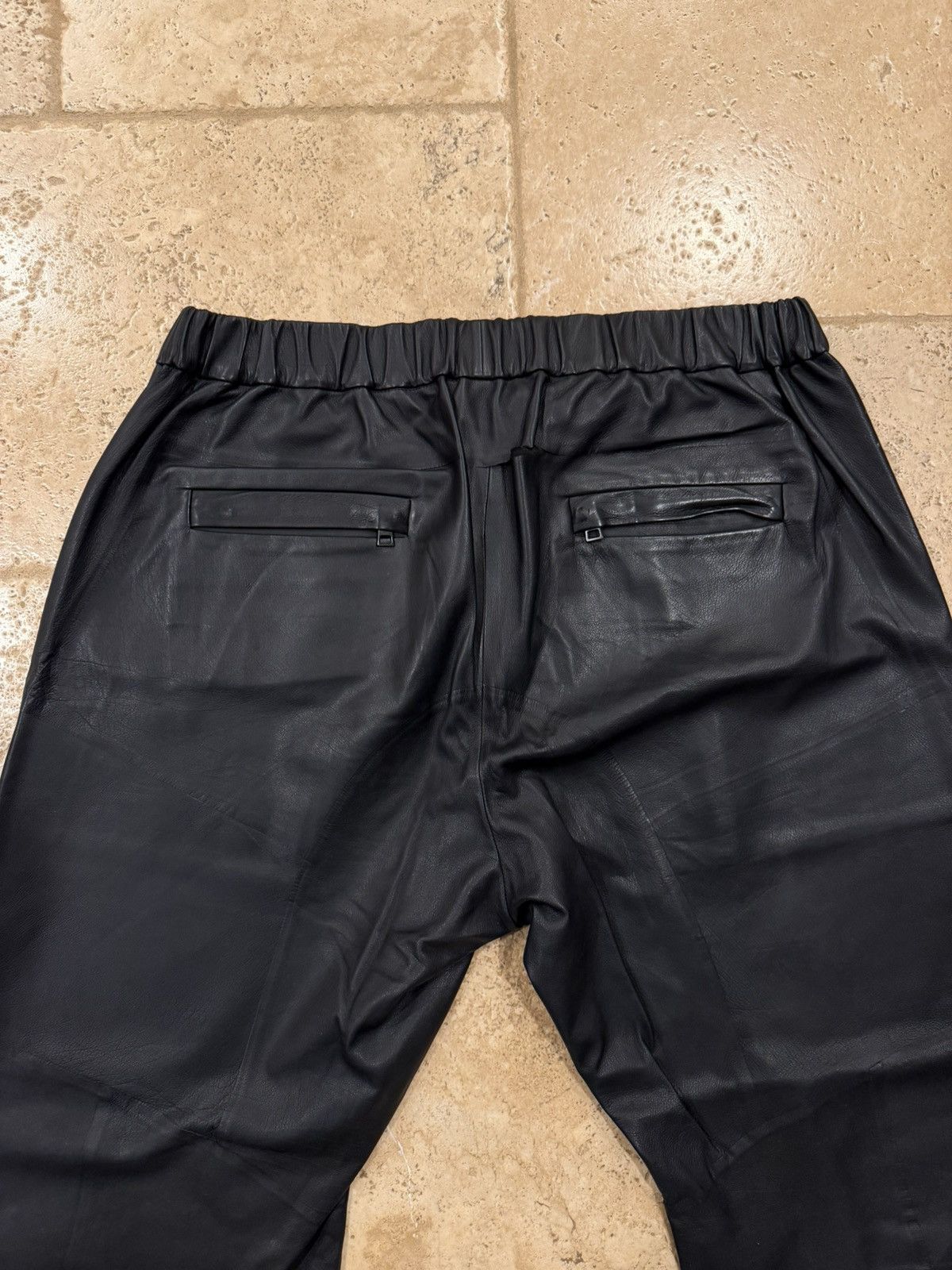 Bottega Veneta Bottega Veneta Daniel Lee FW19 Leather Jogger Pants Size US 33 - 7 Thumbnail