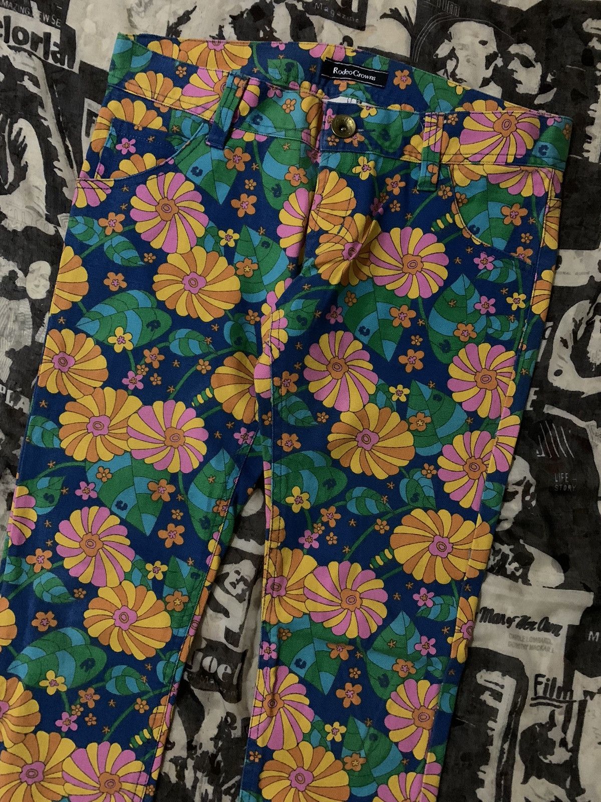 Hysteric Glamour 💥Japanese Brand Rodeo Crowns Lollipop Floral Pant Size 31" - 2 Thumbnail