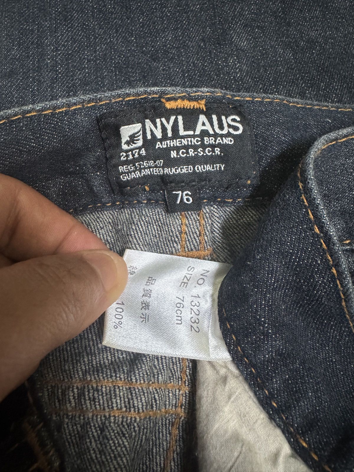 Hysteric Glamour Vintage Nylaus Printed Poem Acid Wash Denim Jeans Y2K Japan Size US 29 - 13 Thumbnail