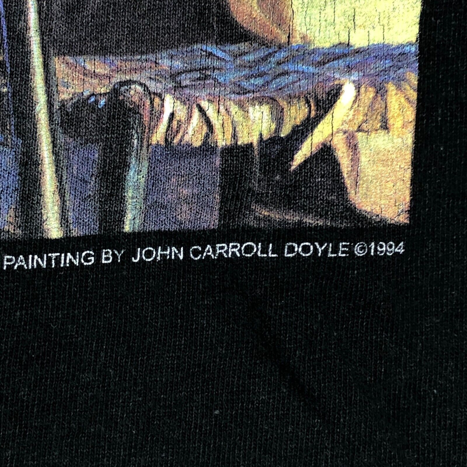 Vintage Blue Chicago Clark St Rambler Painting Tee Black Size Large Size US L / EU 52-54 / 3 - 4 Thumbnail