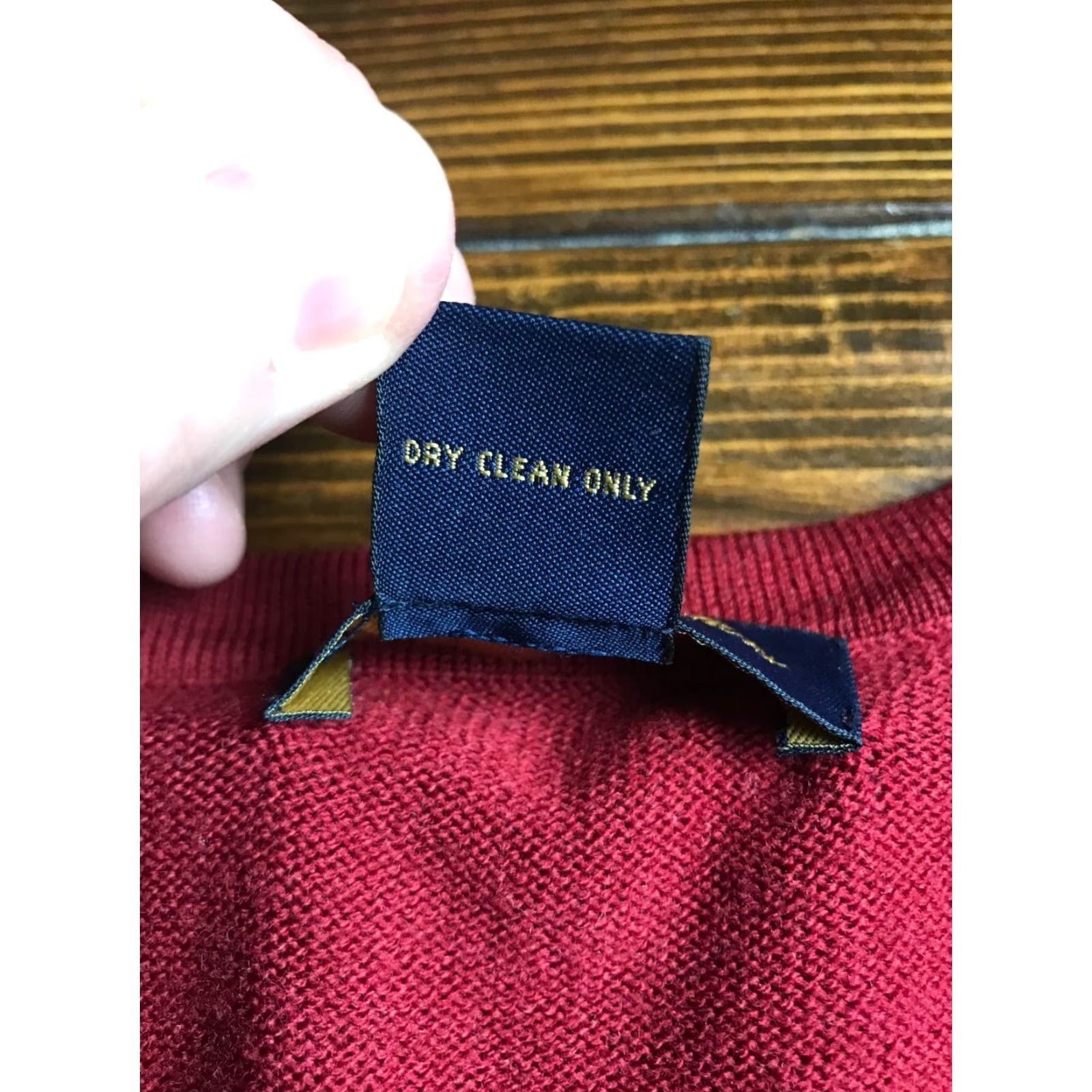 Brooks Brothers Brooks Brothers Sweater, Men's Size M, Red, V-neck, Wool Blend, Pullover, Regular Fit, Long Sleeve, Solid, Casual, Men Size US M / EU 48-50 / 2 - 6 Thumbnail