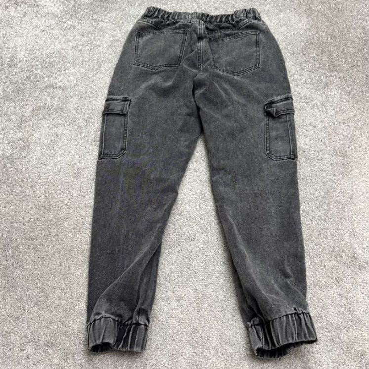 Vintage VINTAGE Adika Denim Jogger Jeans Womens Large High Rise Acid Wash Black Streetwear 90s Size 36" / US 14 / IT 50 - 2 Thumbnail