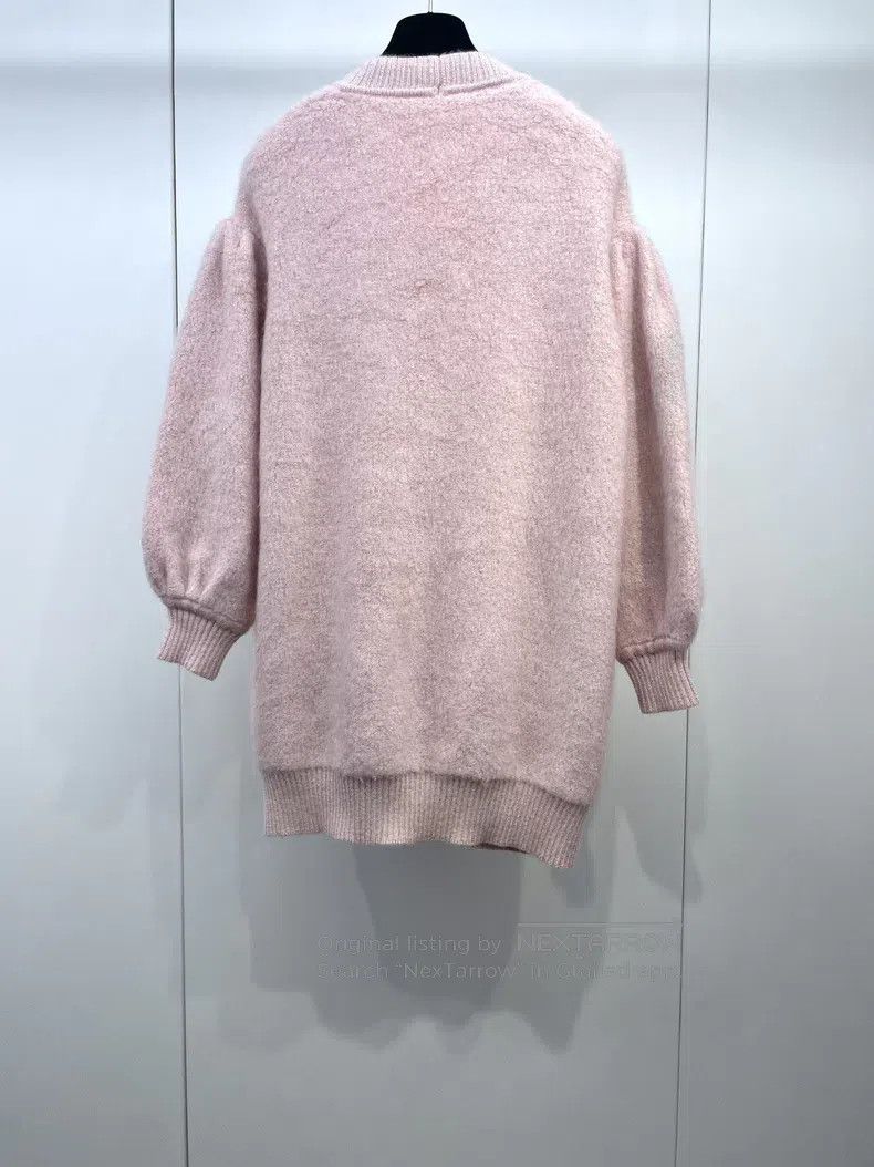Fendi Fendi Pink Mohair Cardigan Size XS / US 0-2 / IT 36-38 - 2 Thumbnail