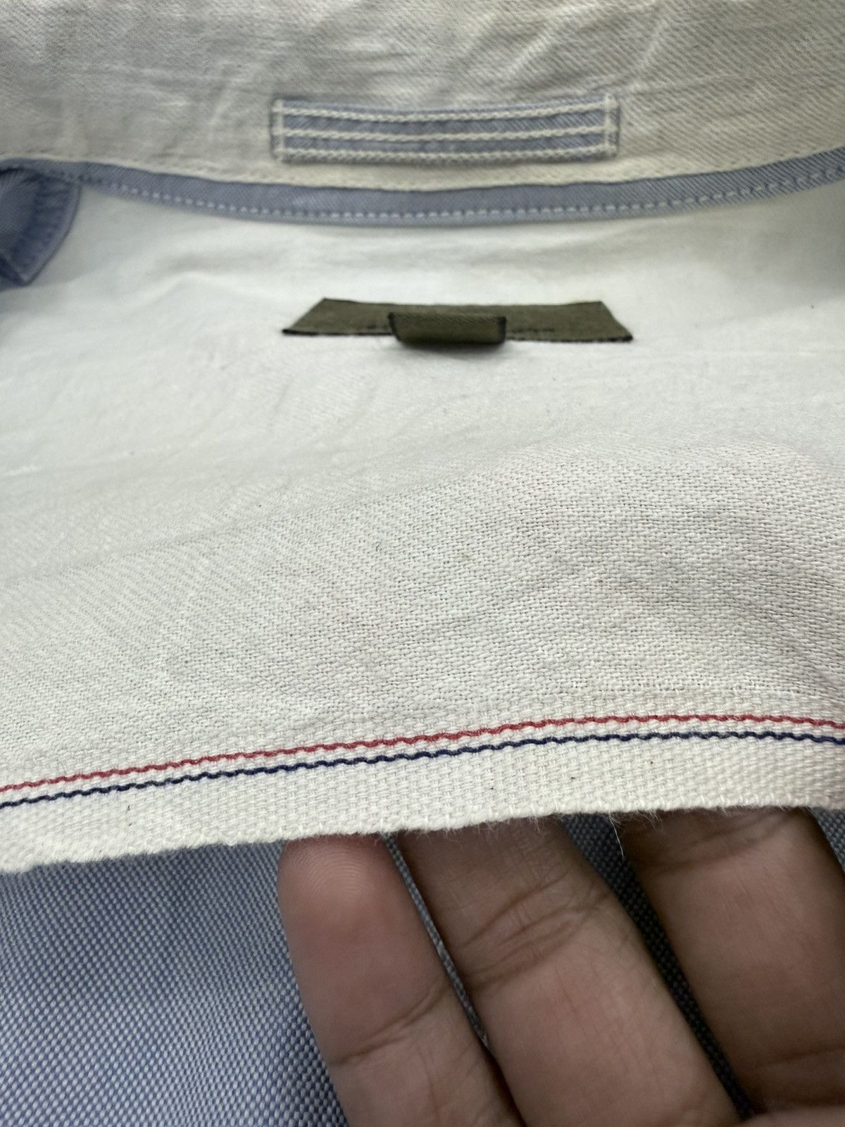 Nigel Cabourn Nigel Cabourn Multipockets Chambray Selvedge Light Jacket Size US S / EU 44-46 / 1 - 7 Thumbnail