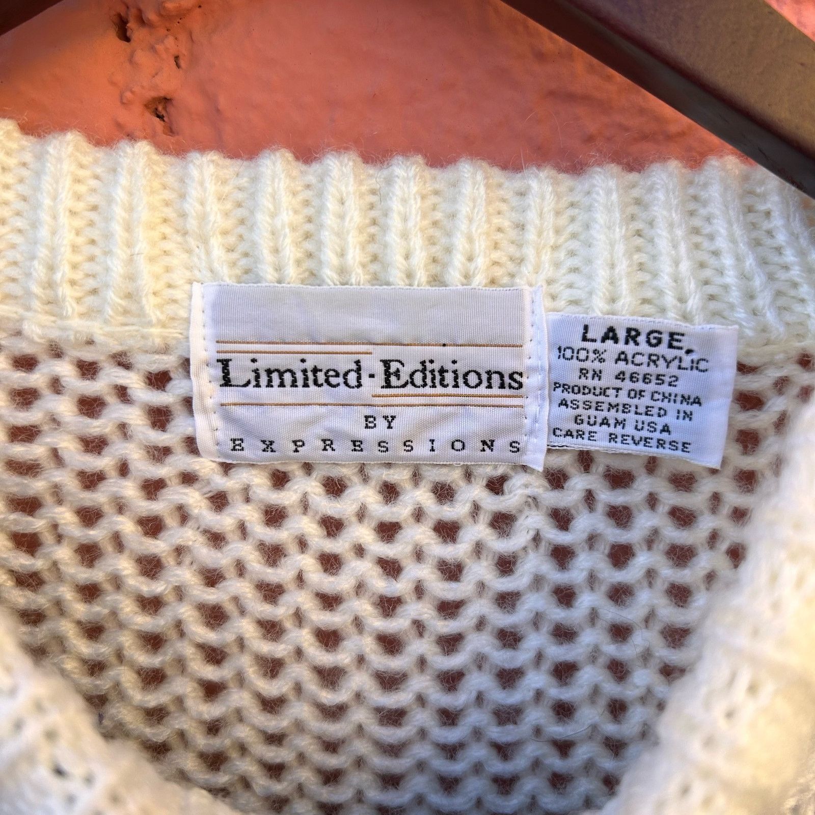 Vintage Vintage 90s Geometric Knitted Sweater Size Large Size US L / EU 52-54 / 3 - 3 Thumbnail
