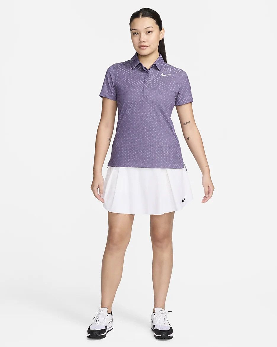Nike Nike Golf Polo DriFit ADV Tour Jacquard Purple Size S / US 4 / IT 40 - 5 Thumbnail