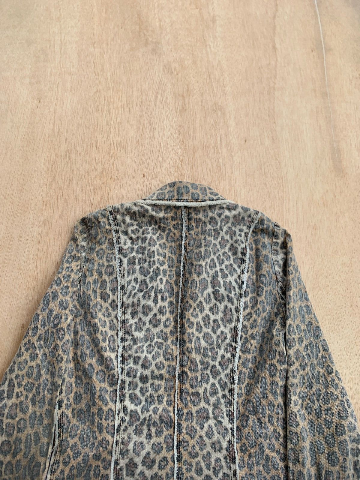 20471120 Vintage Leopard Blazer Ifsixwasnine Punk Style Size M / US 6-8 / IT 42-44 - 5 Thumbnail