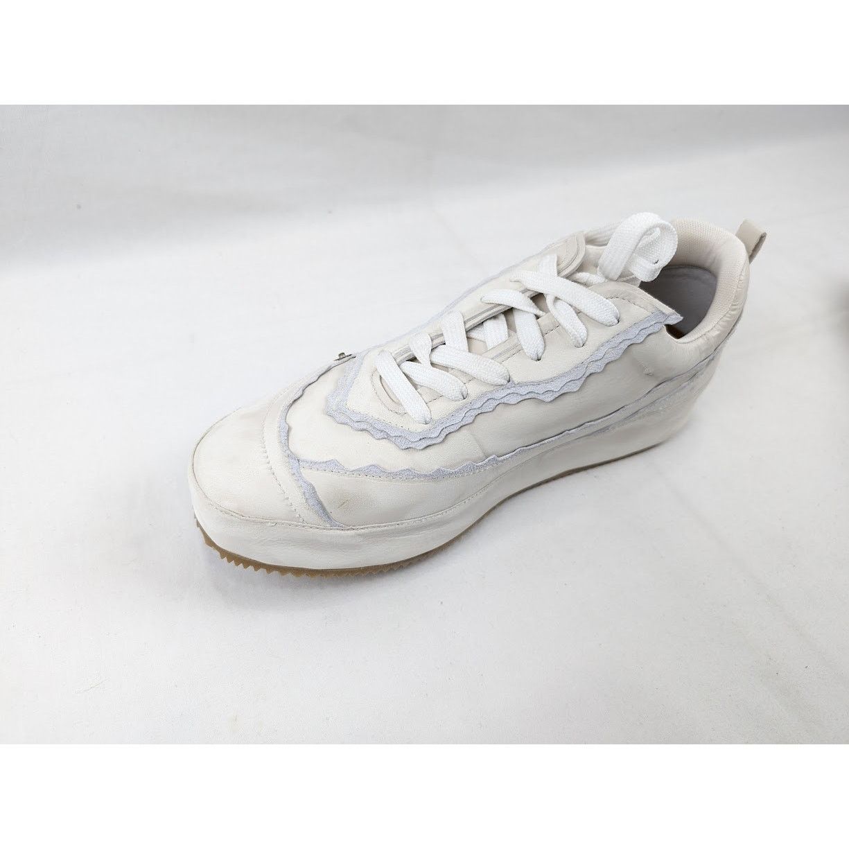 Loewe o1rshd1 Low-Top Leather Sneakers in White Size US 10 / EU 43 - 8 Thumbnail