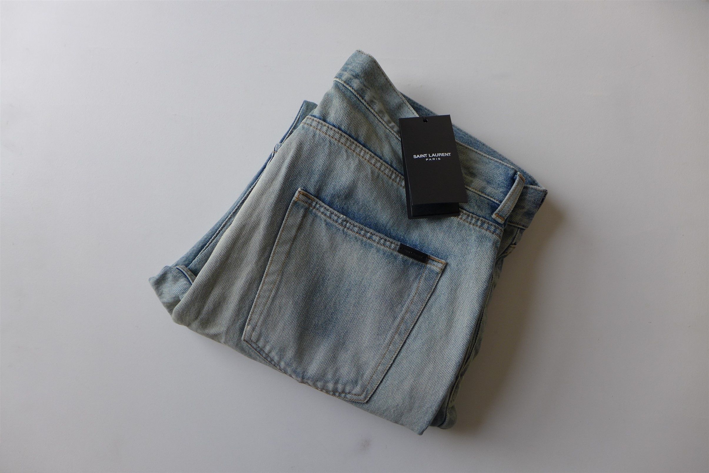 Saint Laurent Paris Saint Laurent Etienne Jeans - Washed Blue Denim Size US 36 / EU 52 - 5 Thumbnail