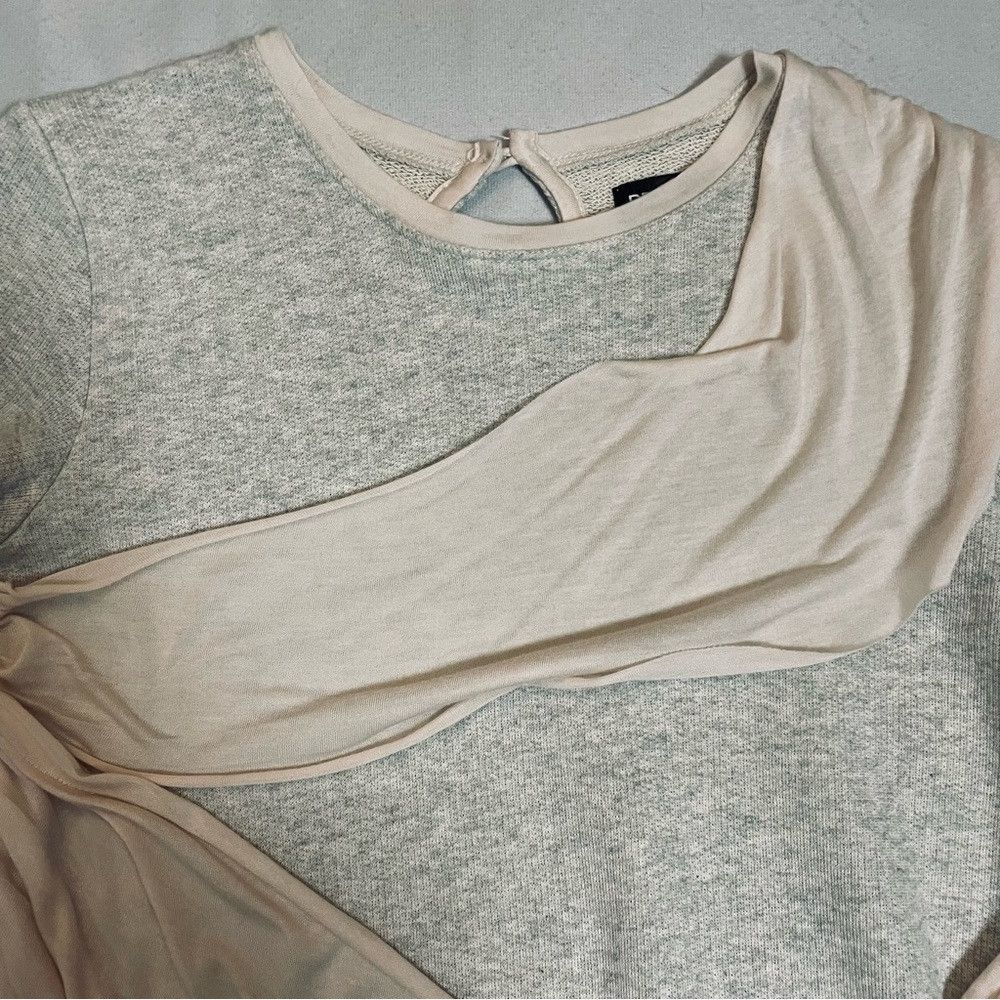 Other Pencey Standard Grey Pink Draped Long Sleeve Mini Dress Siz Size L / US 10 / IT 46 - 6 Thumbnail