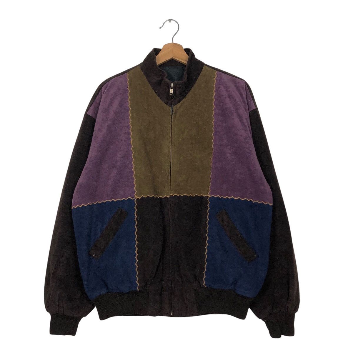 Japanese Brand 📌Vintage Bomber Jacket Multi Colour Issey Miyake Size US M / EU 48-50 / 2 - 2 Thumbnail