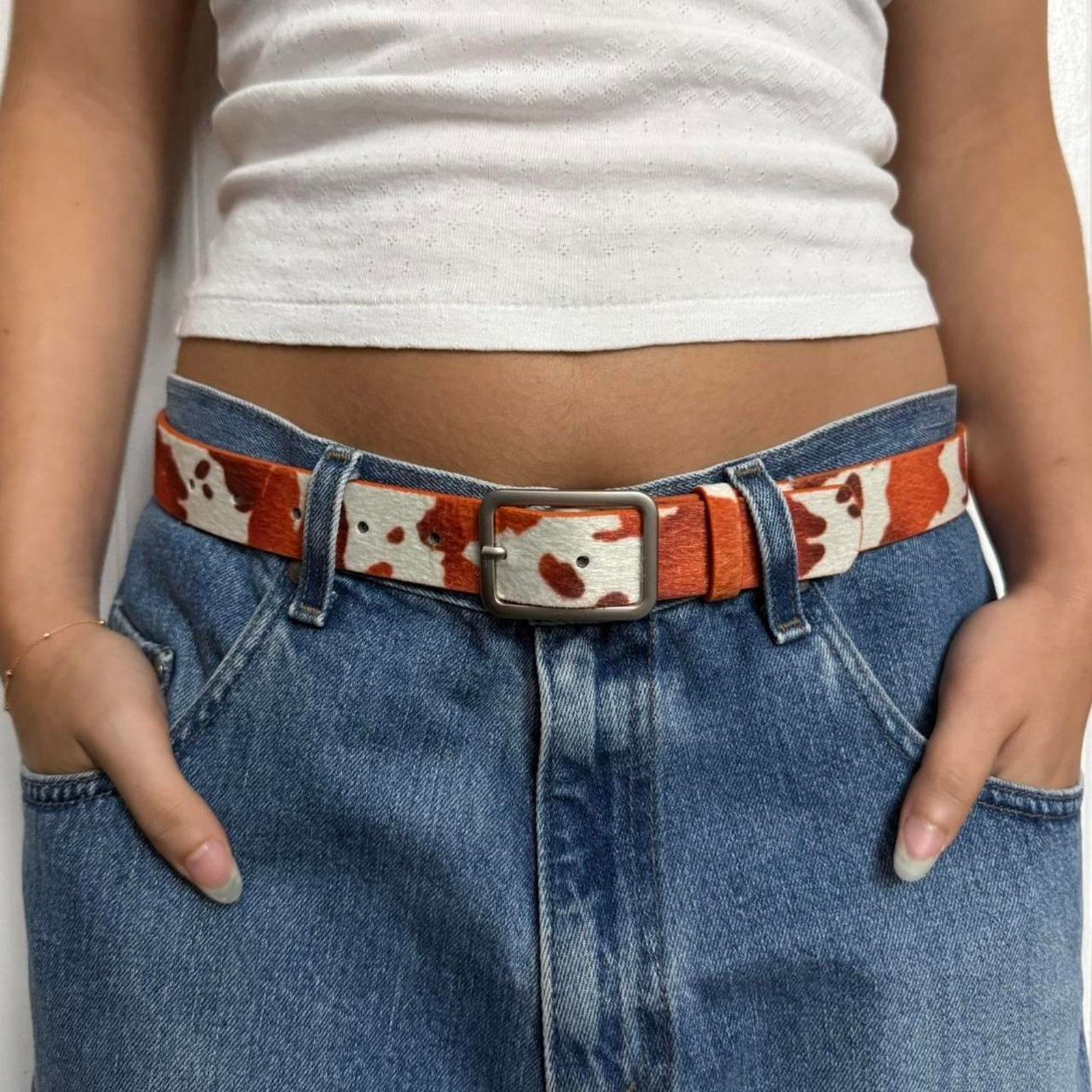Other Cowhide print fur orange MENS1 Size ONE SIZE - 1 Thumbnail