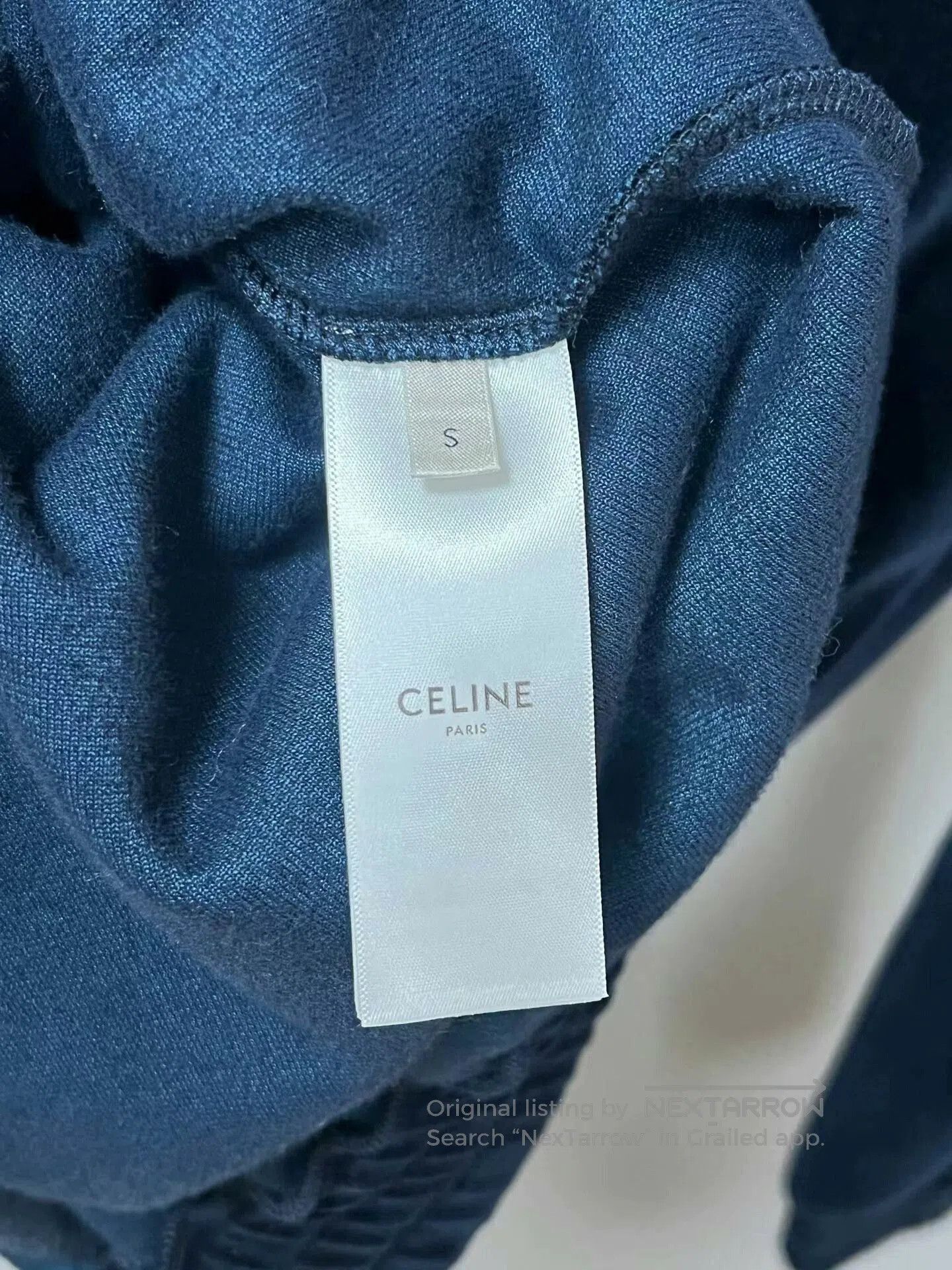 Celine Celine Blue Velvet Jacket Size S. Size S / US 4 / IT 40 - 4 Thumbnail