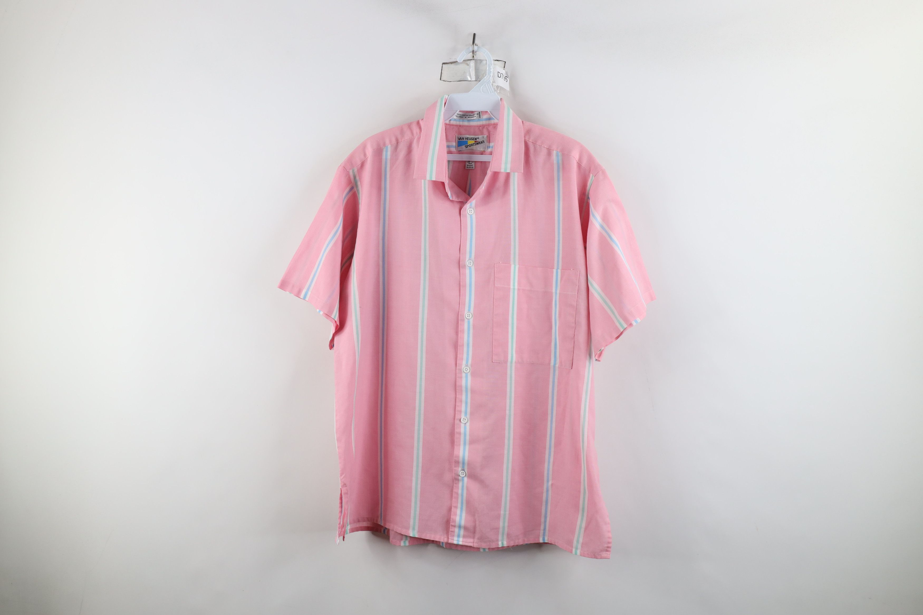 Vintage Vintage 80s 90s Streetwear Block Short Sleeve Button Shirt Size US L / EU 52-54 / 3 - 1 Thumbnail