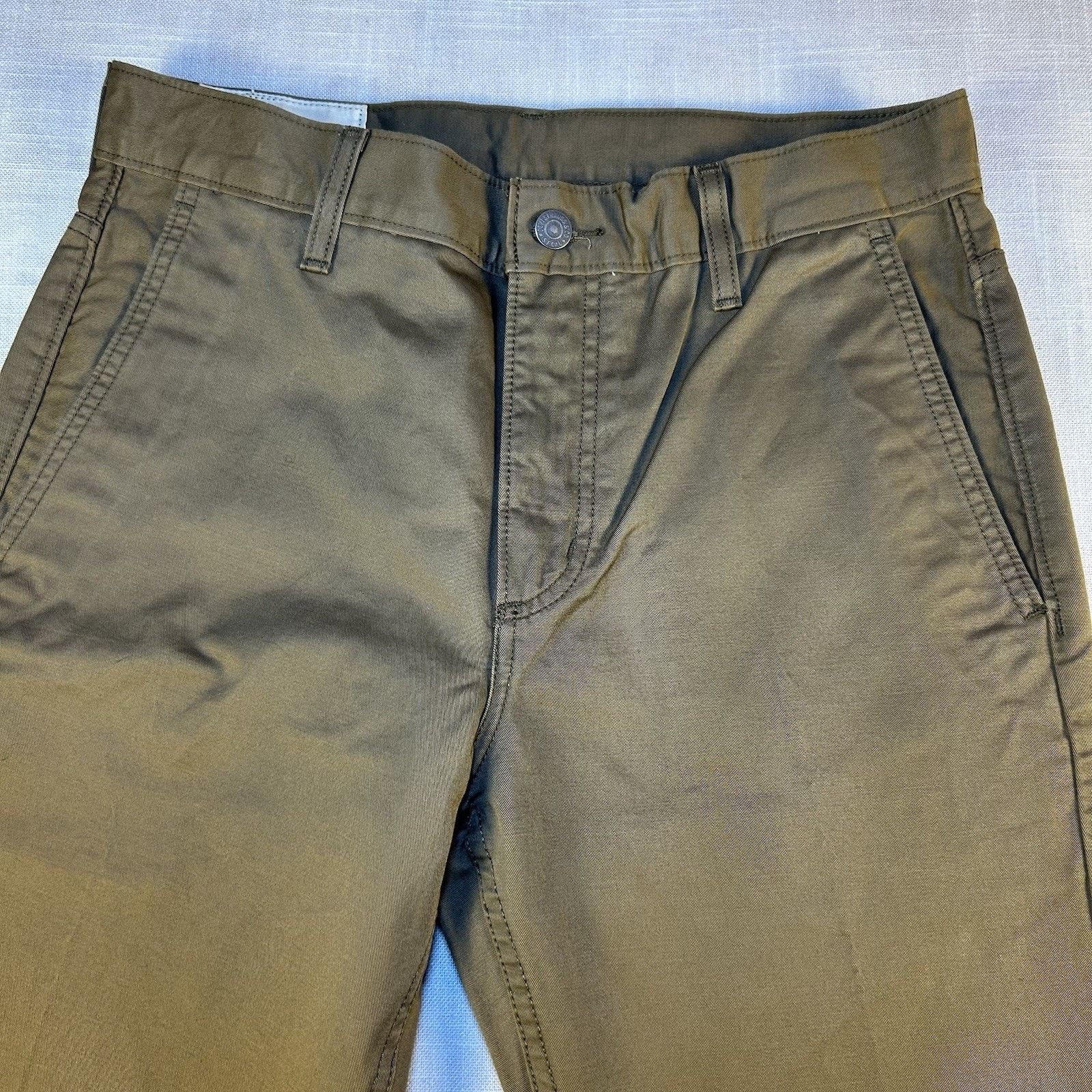 Levi's Levi's Tapered Khaki Brown/green Cotton Pants Men's 30x32 Size US 30 / EU 46 - 5 Thumbnail