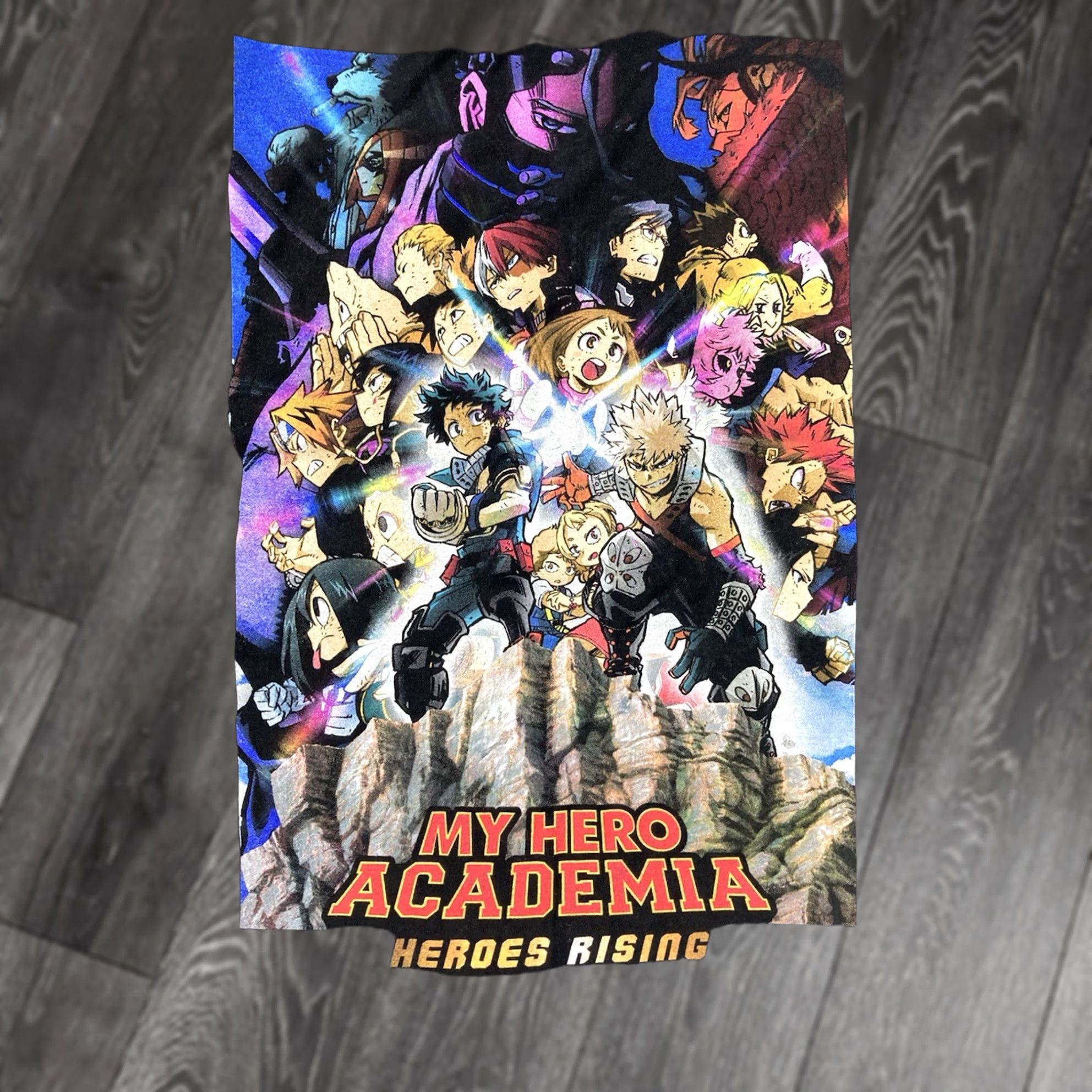 Vintage MY HERO ACADEMIA T-Shirt Men XL Black Graphic Print Crew Neck Short Sleeve Hero Characters Size US XL / EU 56 / 4 - 1 Thumbnail