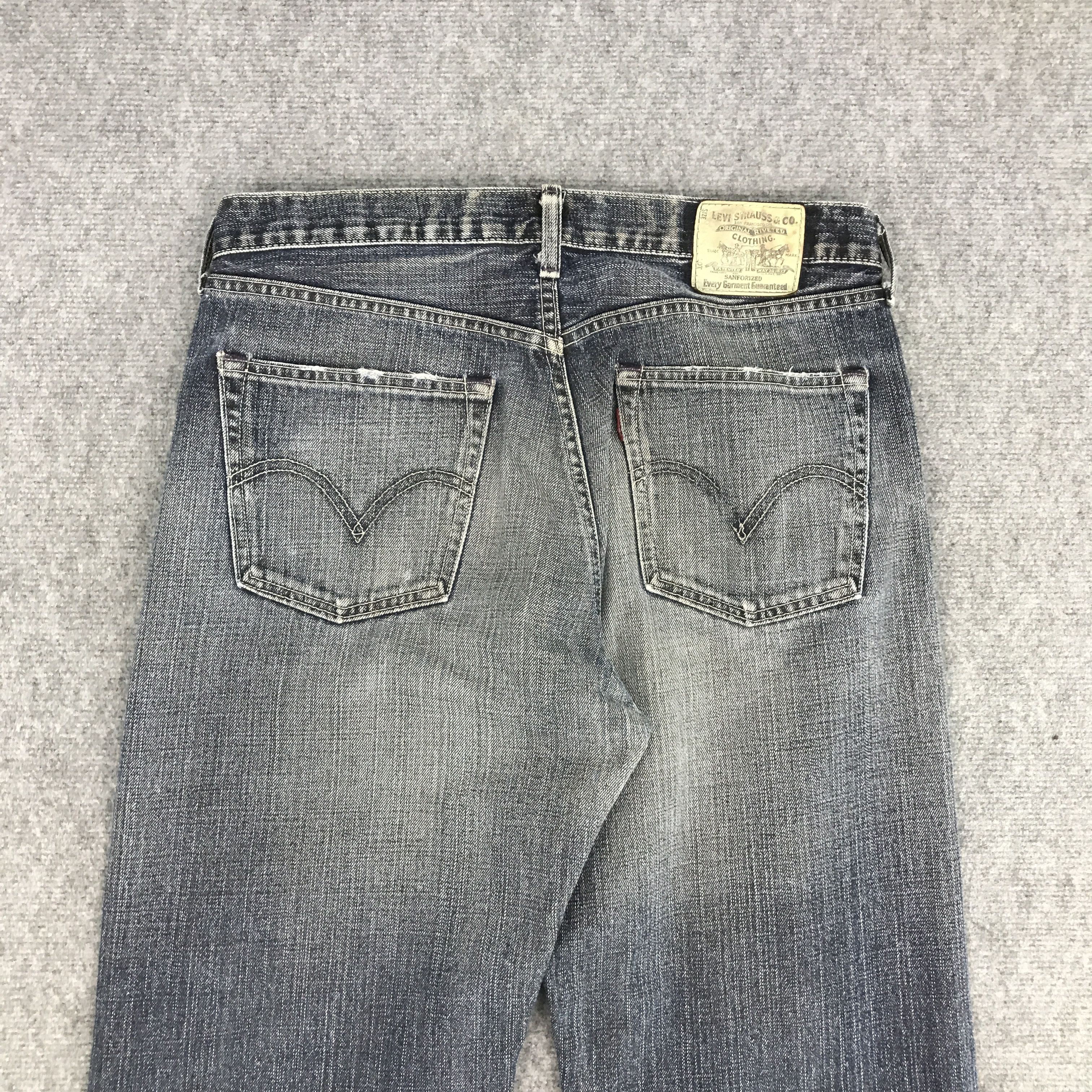 Japanese Brand × Levi's LEVI'S JAPAN DISTRESSED BLACK FADED JEANS Size US 33 - 5 Thumbnail