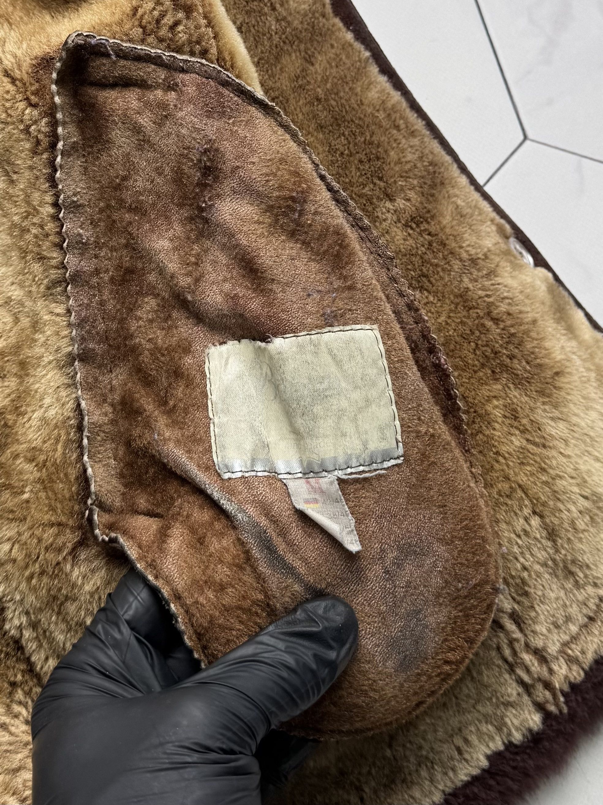 Vintage Vintage Real Sheepskin Coat With Real Fur (B250)D15E2 Size M / US 6-8 / IT 42-44 - 14 Thumbnail