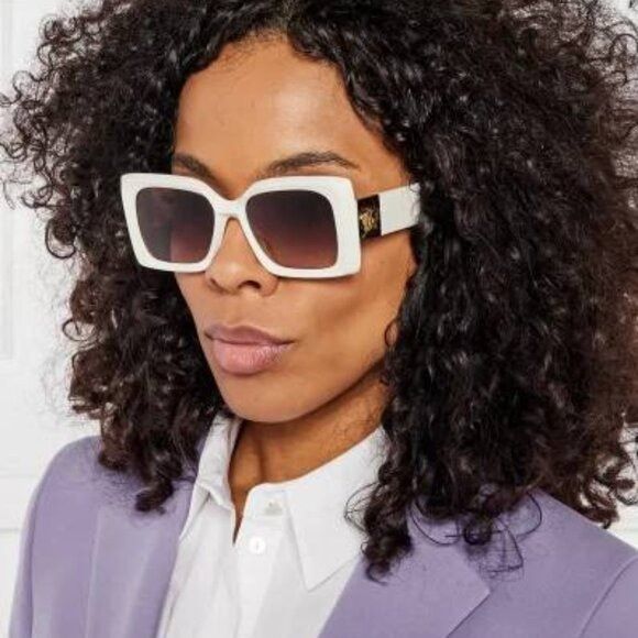 Versace Versace VE4467U 108/87 Sunglasses Havana Square Frame, Grey Size ONE SIZE - 7 Thumbnail