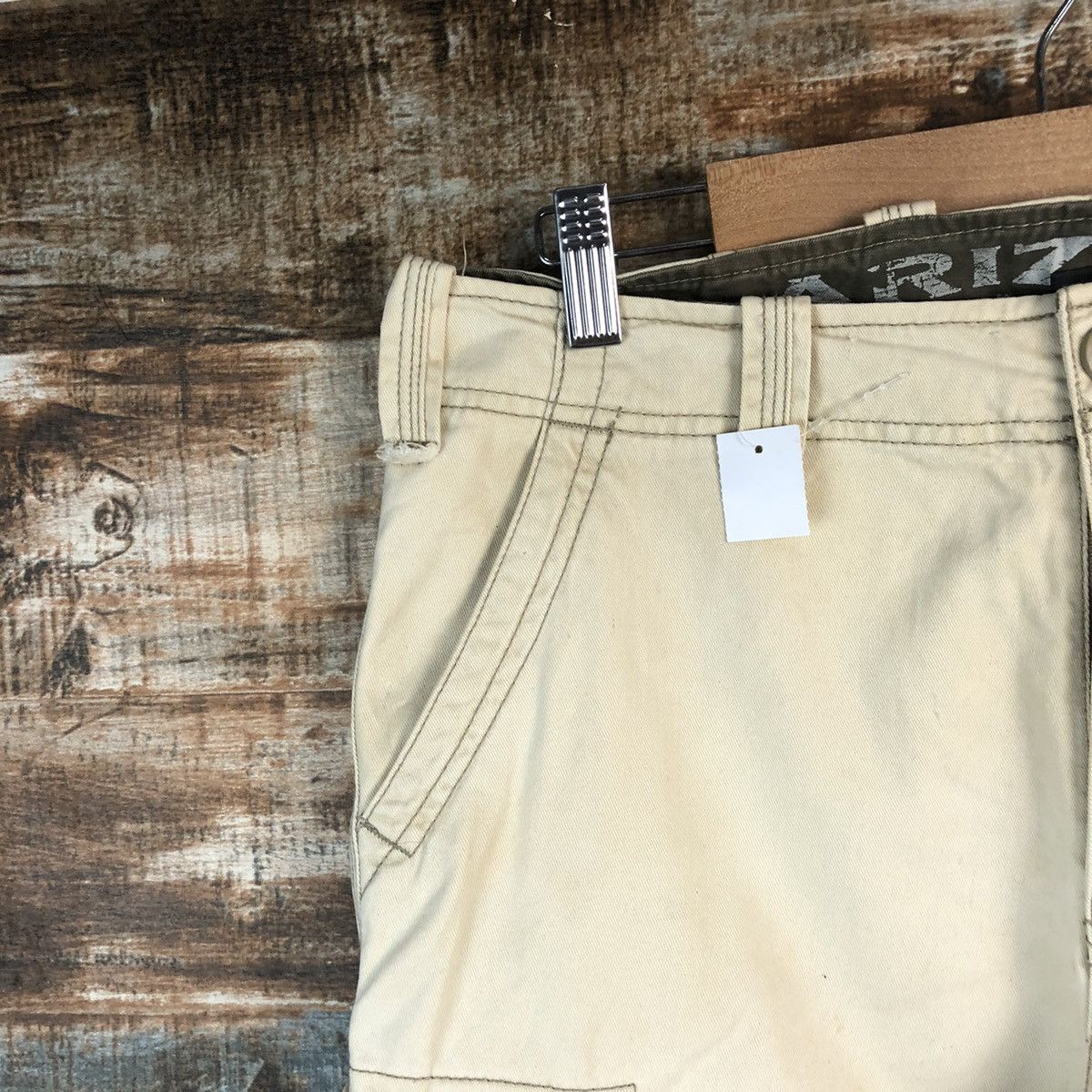 Arizona Jean Co. DL AriZona Jeanco. White Cargo Multipocket Pants #C641 Size US 31 - 7 Thumbnail