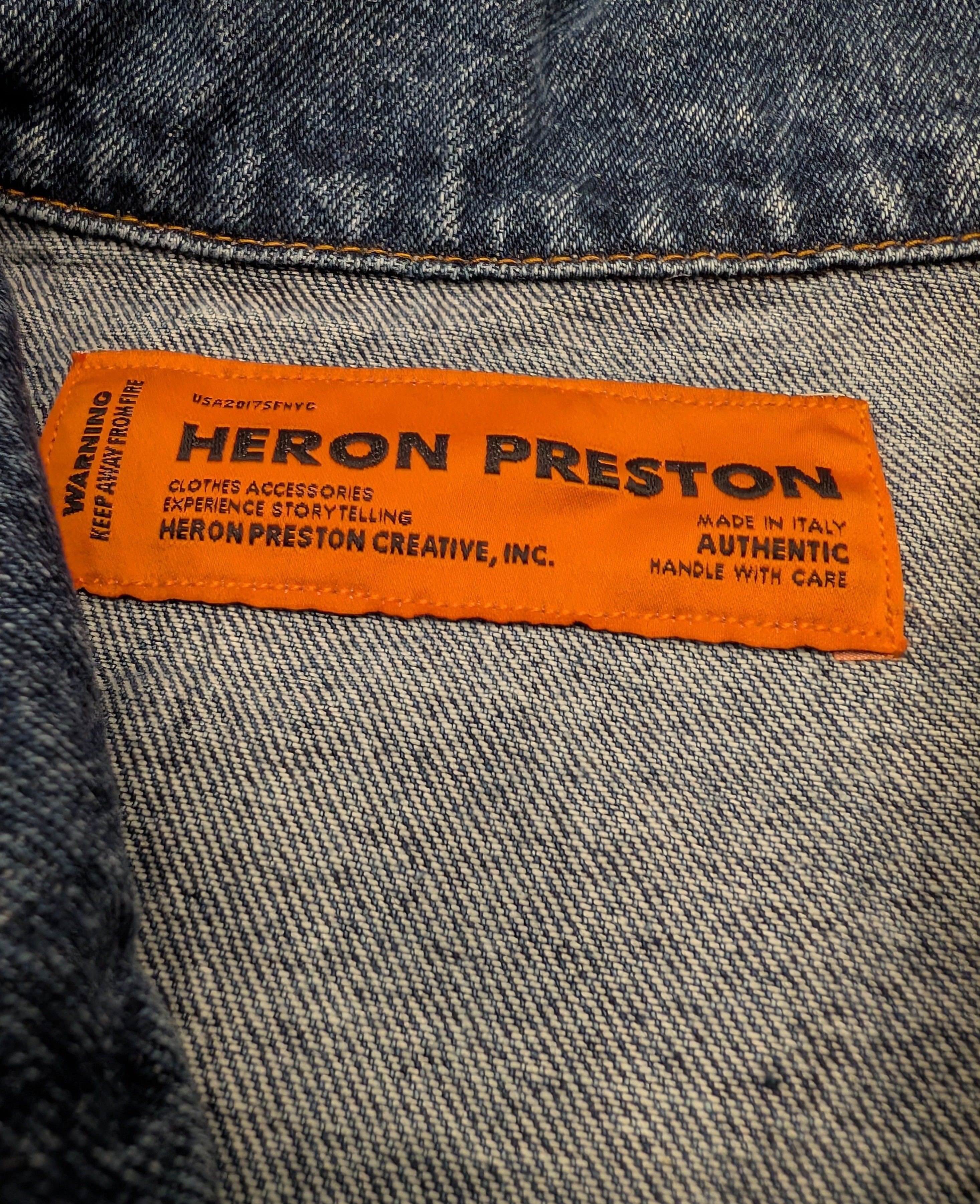 Heron Preston Heron Preston Denim Airbrush Heron Jacket Made in Italy Size US L / EU 52-54 / 3 - 3 Thumbnail