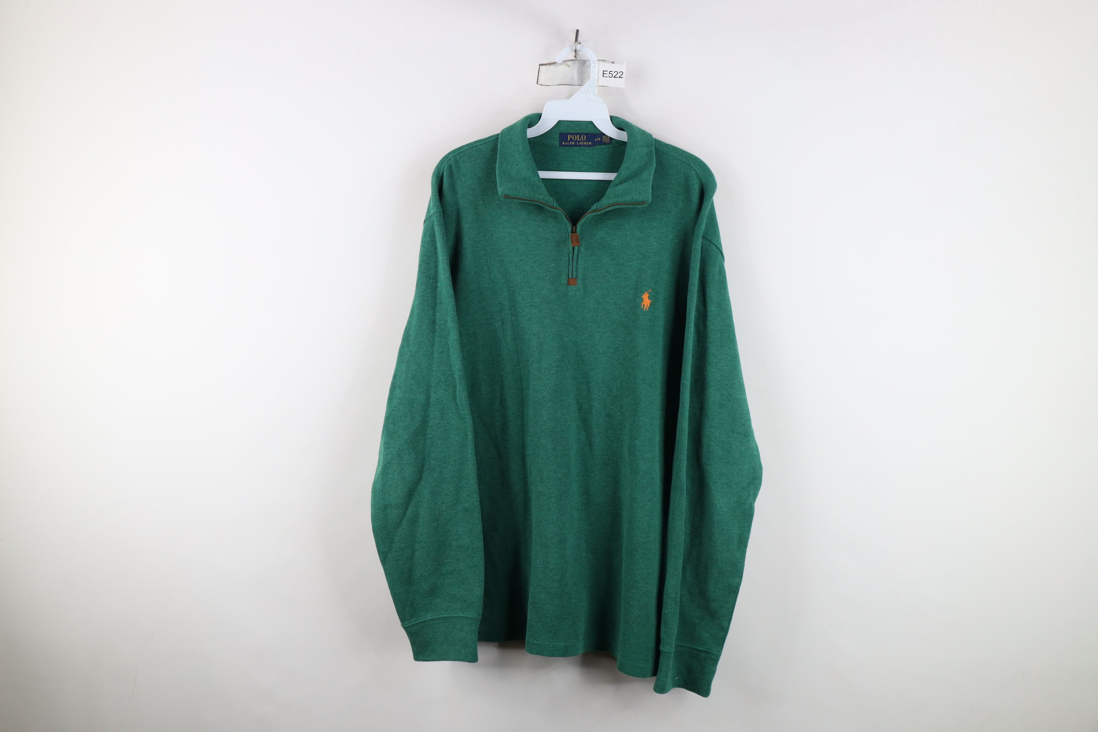 Ralph Lauren Vintage Ralph Lauren Ribbed Knit Half Zip Pullover Sweater Size US XL / EU 56 / 4 - 1 Thumbnail