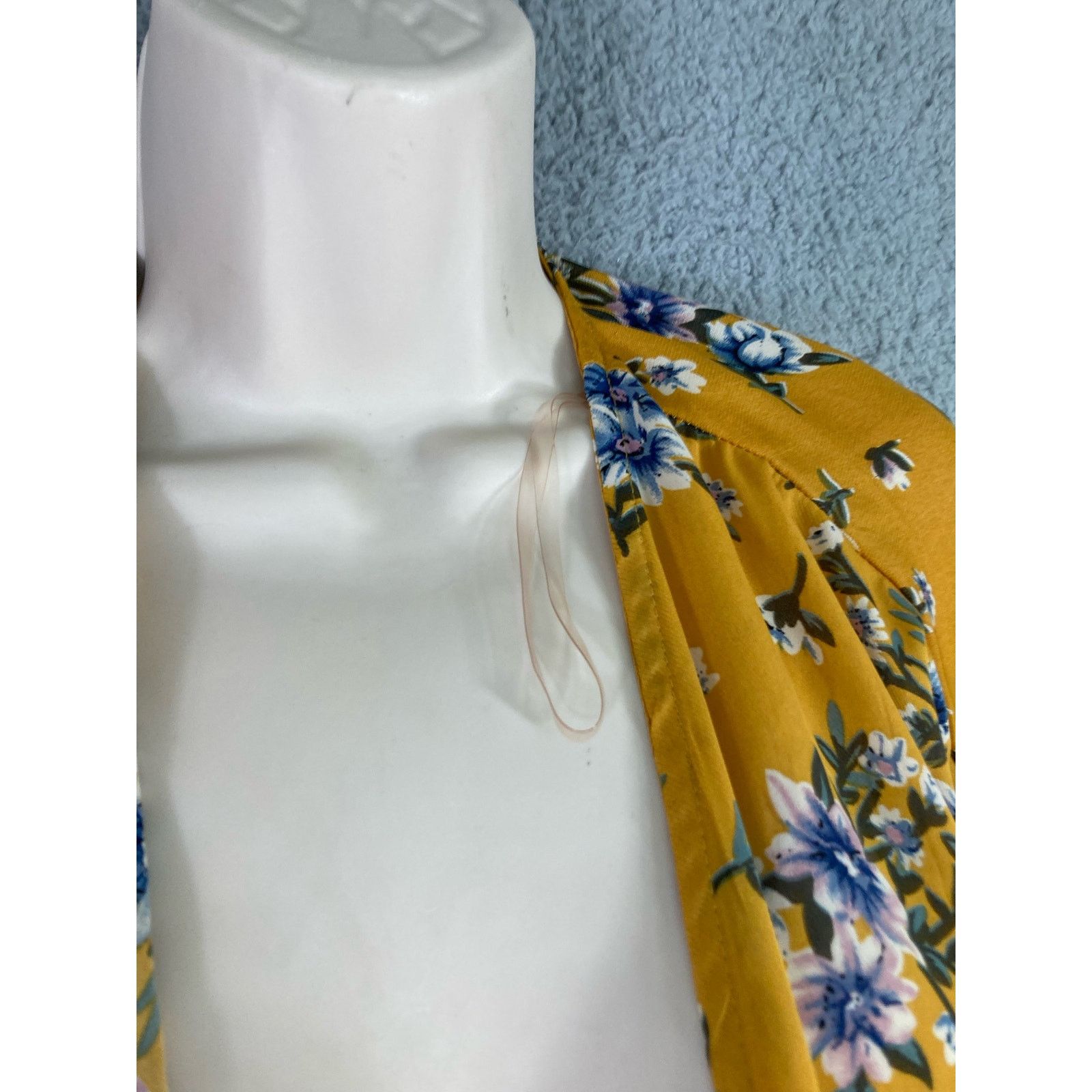 Other Yellow Floral Cardigan Women's M Available by Angela Fashion Size M / US 6-8 / IT 42-44 - 9 Thumbnail