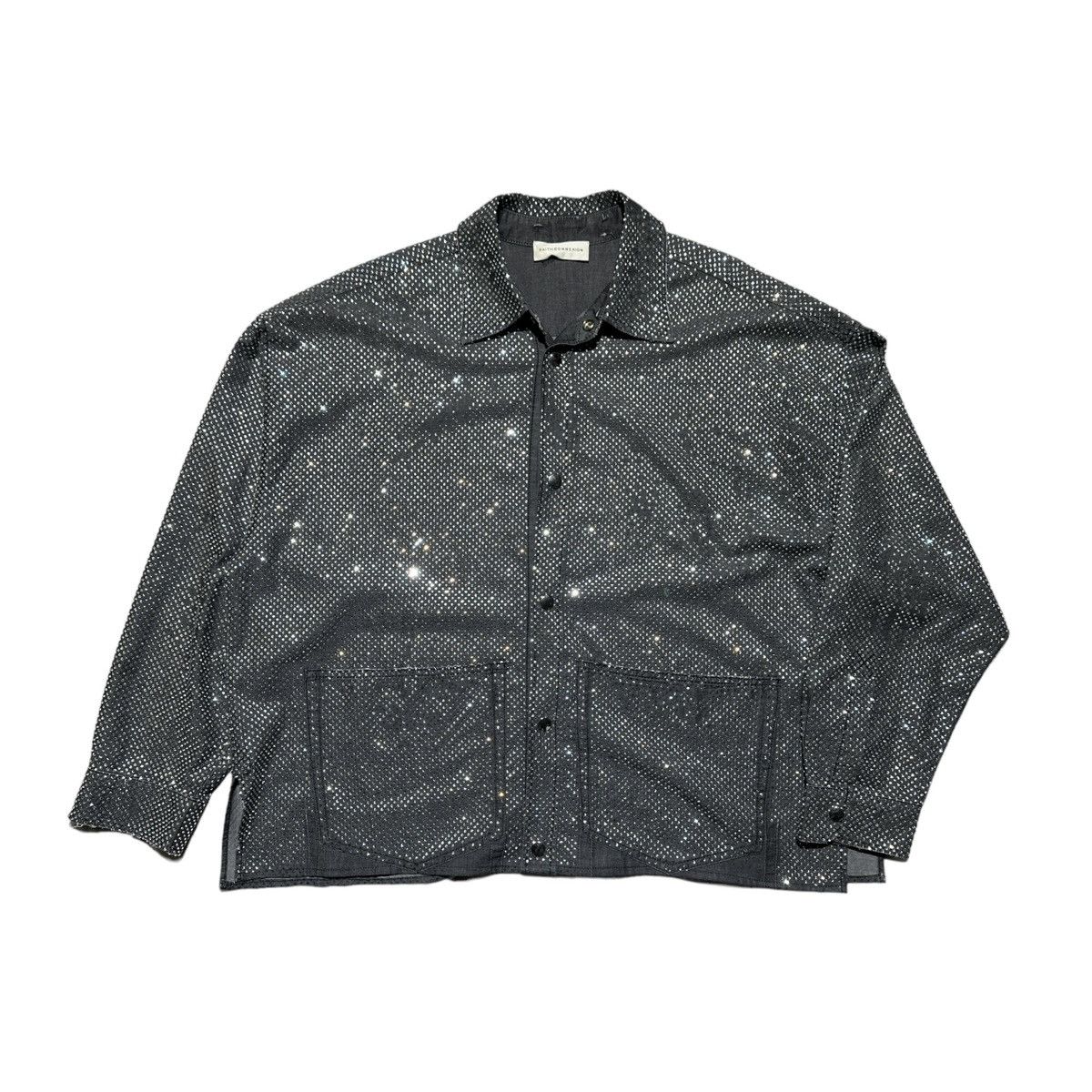 Faith Connexion Mens Black Buttonup popular Shirt