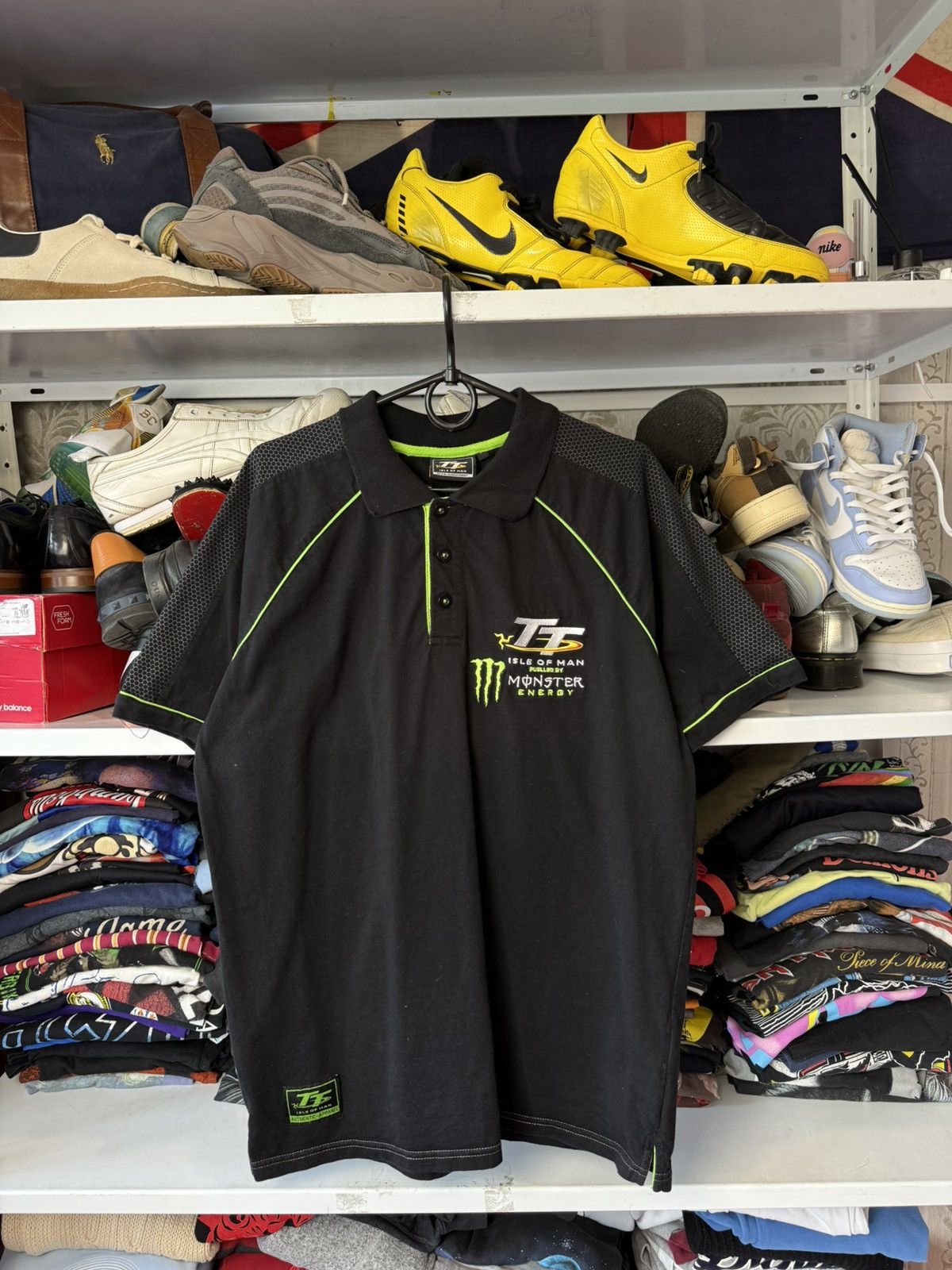 Vintage Vintage Polo Monster Energy Isle of Man TT Moto Racing USA Size US L / EU 52-54 / 3 - 1 Thumbnail