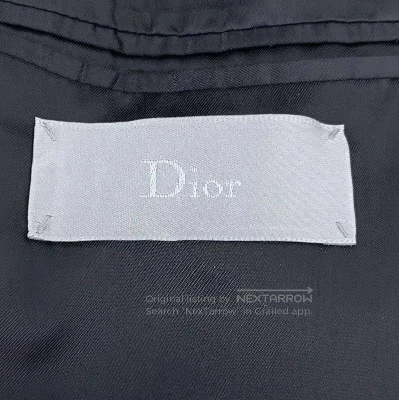 Dior Dior Gray Wool Men's Jacket with Text Print . Size US S / EU 44-46 / 1 - 5 Thumbnail