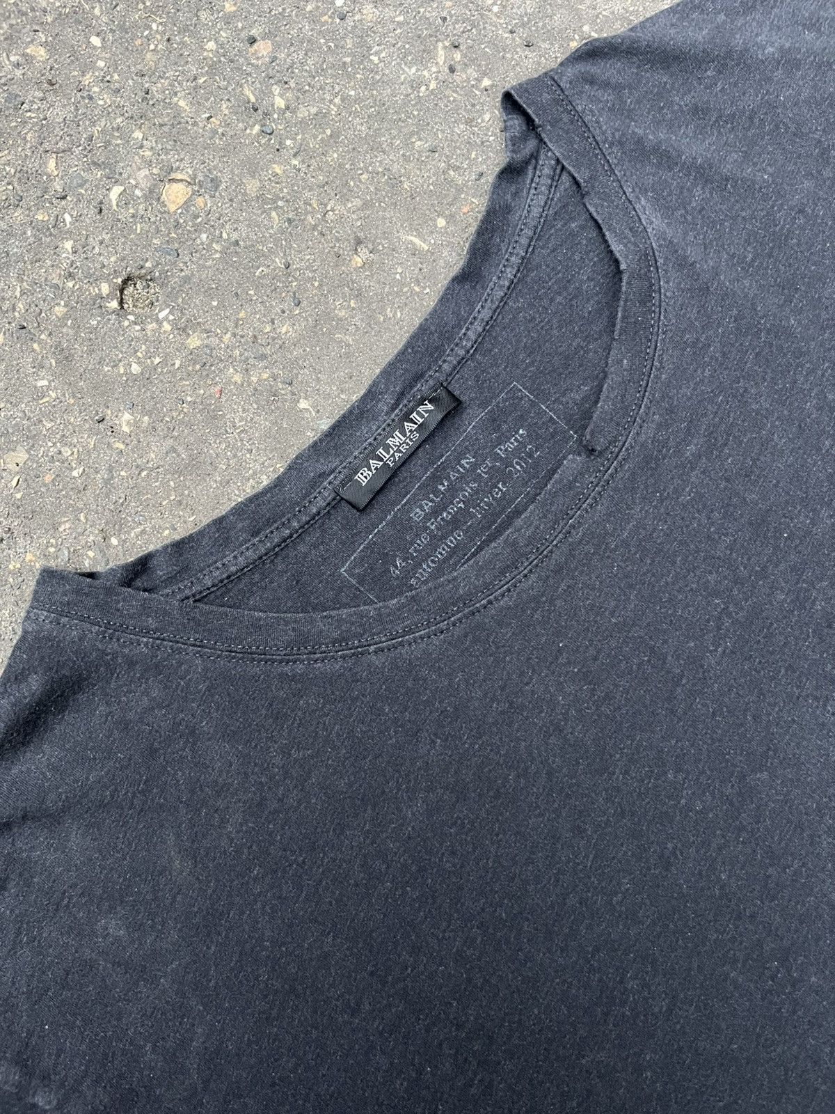 Balmain AW12 Balmain Decarnin shotgun cut tshirt by Rousteing Size US XL / EU 56 / 4 - 10 Thumbnail