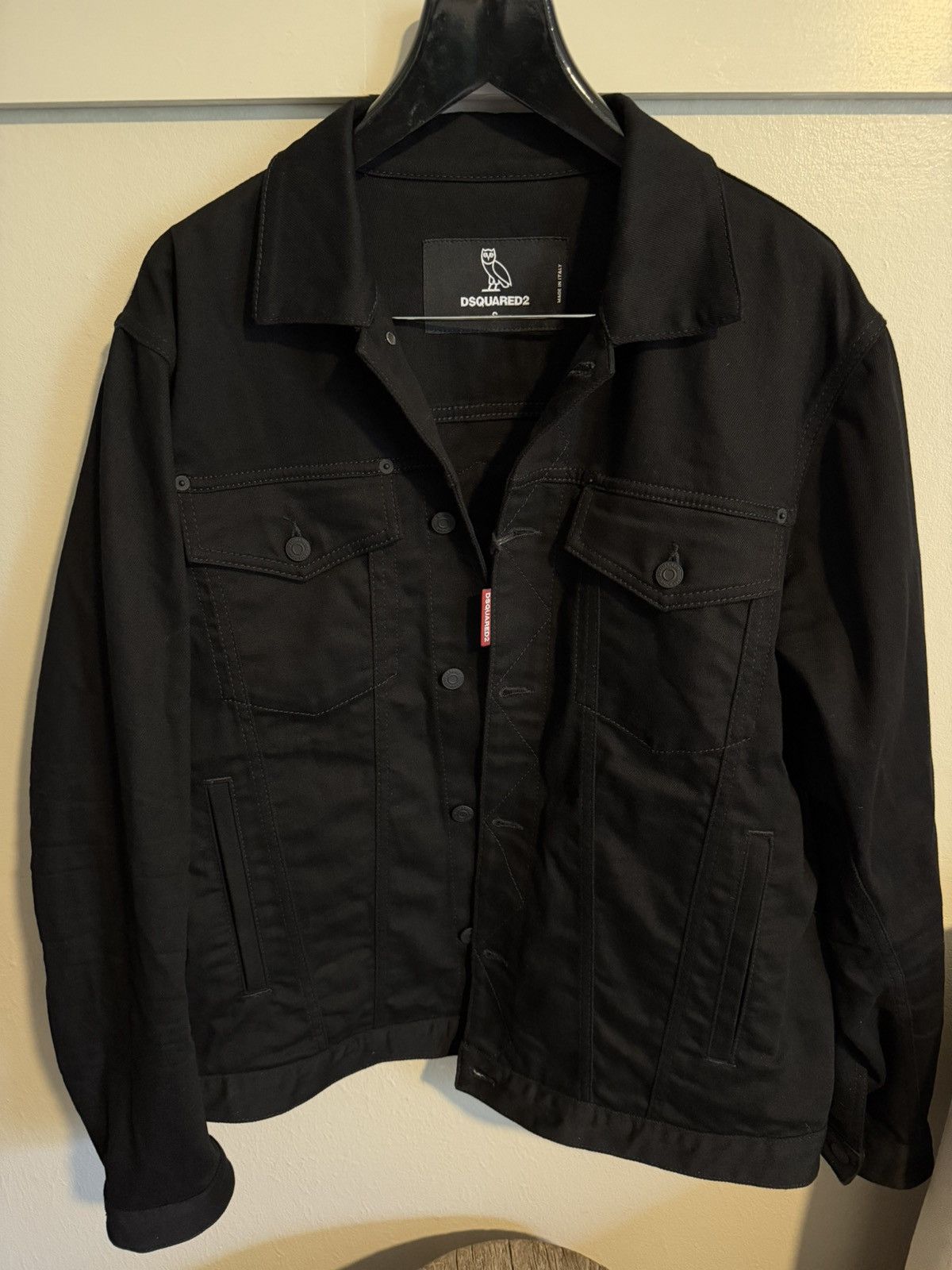 Dsquared2 Dsquared2 x October’s Very Own New Black Jean Jacket Size US S / EU 44-46 / 1 - 3 Thumbnail