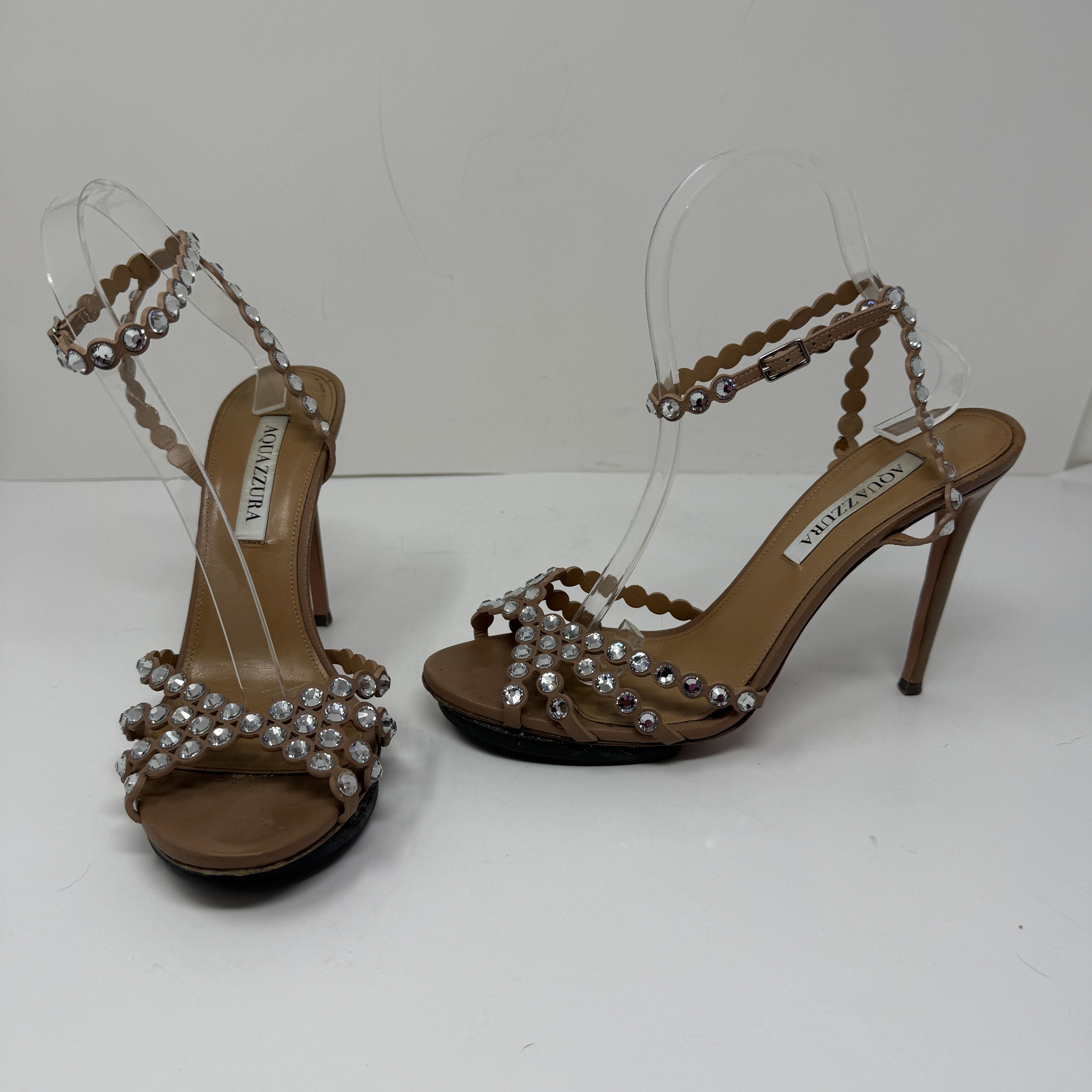 Aquazzura Aquazzura Tequila Crystal Jewel Rhinestone Size US 9.5 / IT 39.5 - 1 Thumbnail
