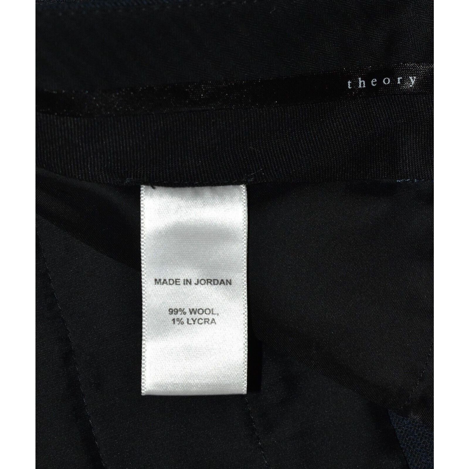 Theory THEORY Max 2 Adjure Navy Wool Slim Straight Trouser Pants 4 Size 27" / US 4 / IT 40 - 7 Thumbnail