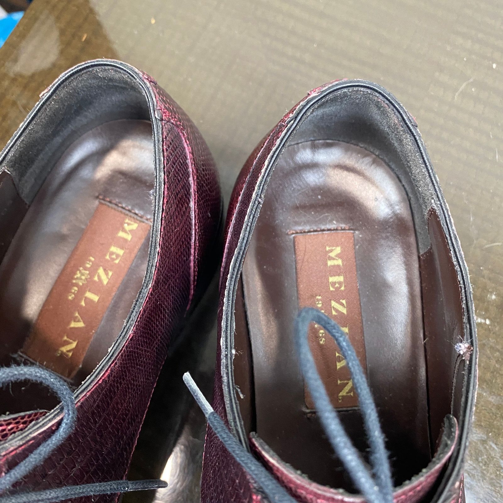 Mezlan Mezlan Valdez Genuine Lizard Cap Toe Derby Oxfords 8M Size US 8 / EU 41 - 11 Thumbnail