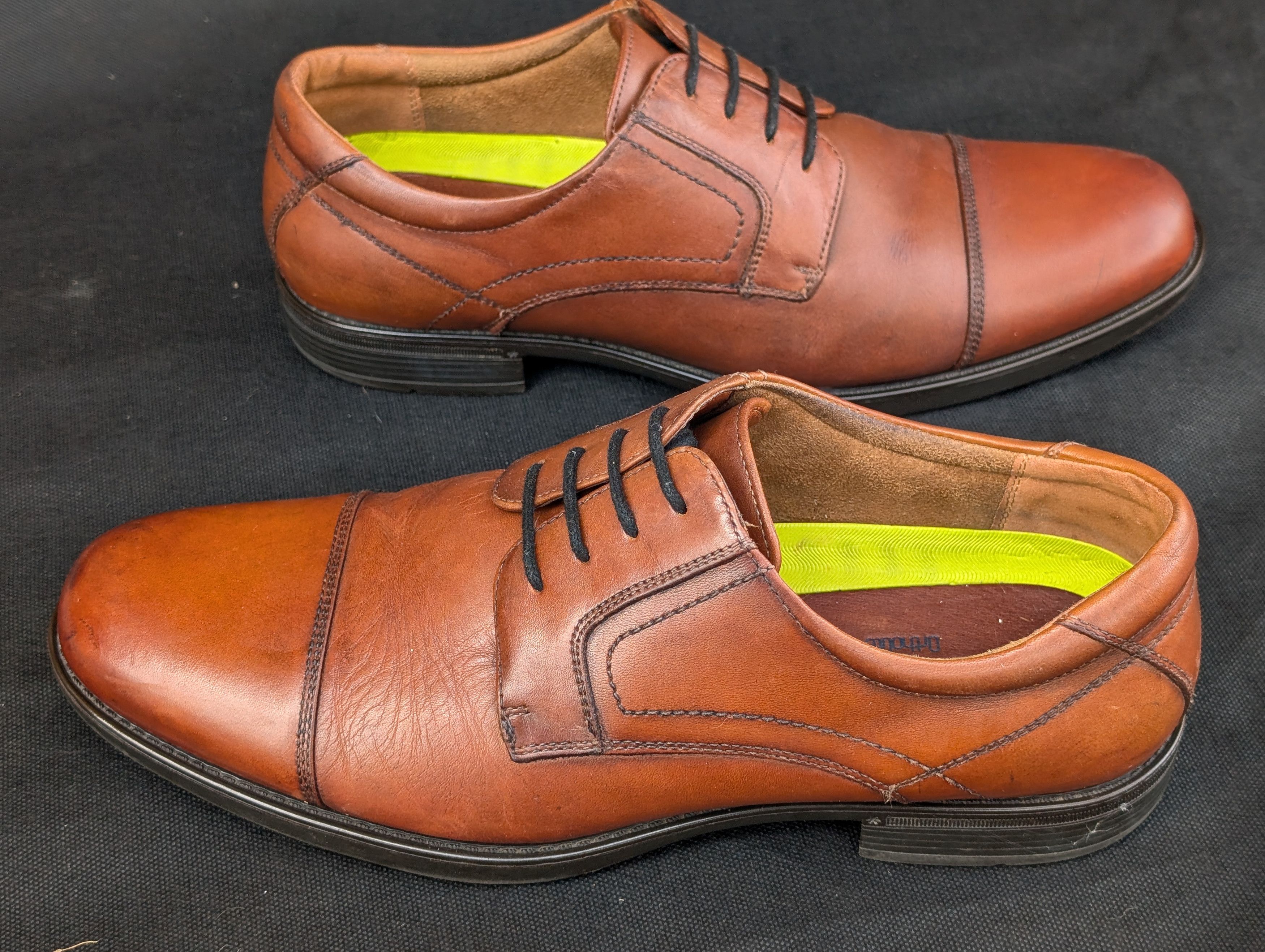 Florsheim Midtown Cap Toe Oxford Cognac Brown Size US 10.5 / EU 43-44 - 9 Thumbnail