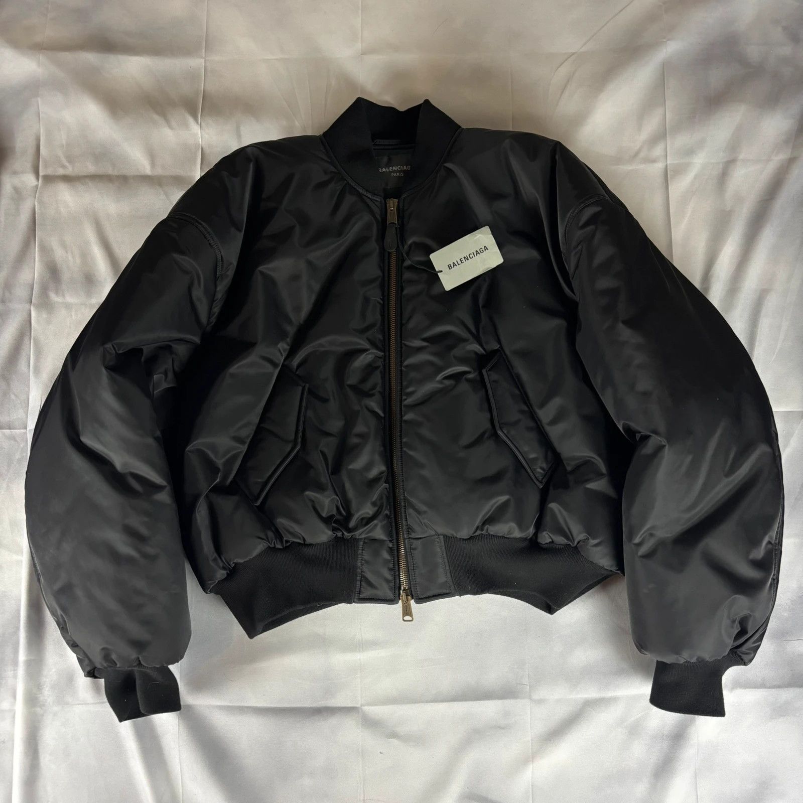 Balenciaga Balenciaga double b unifit padded cotton bomber jacket